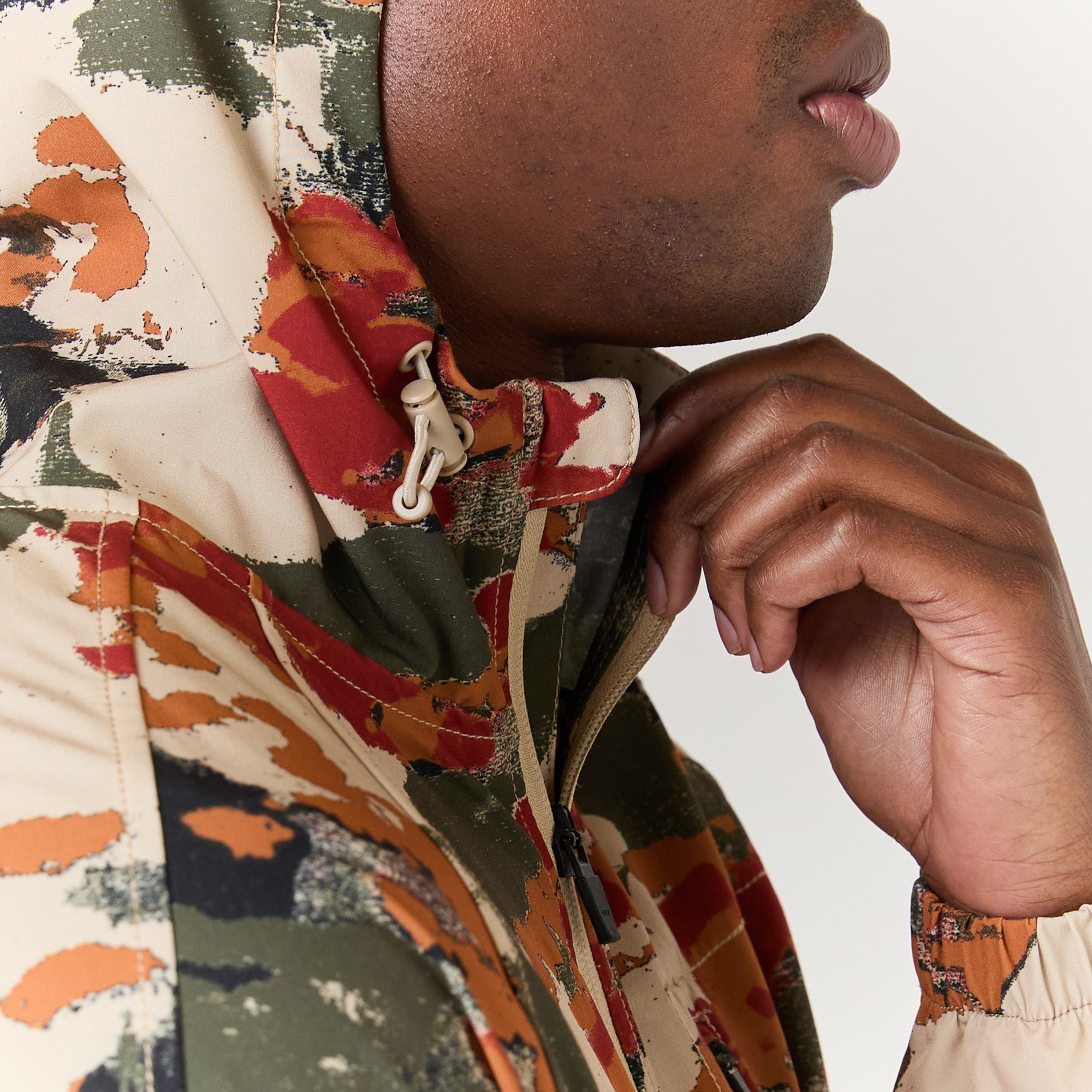 Stance Warm Up Jacket Camo |model