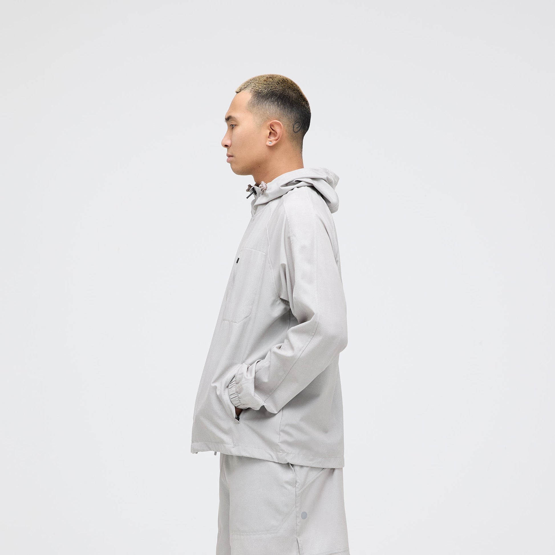 Stance Warm Up Jacket String Grey |model