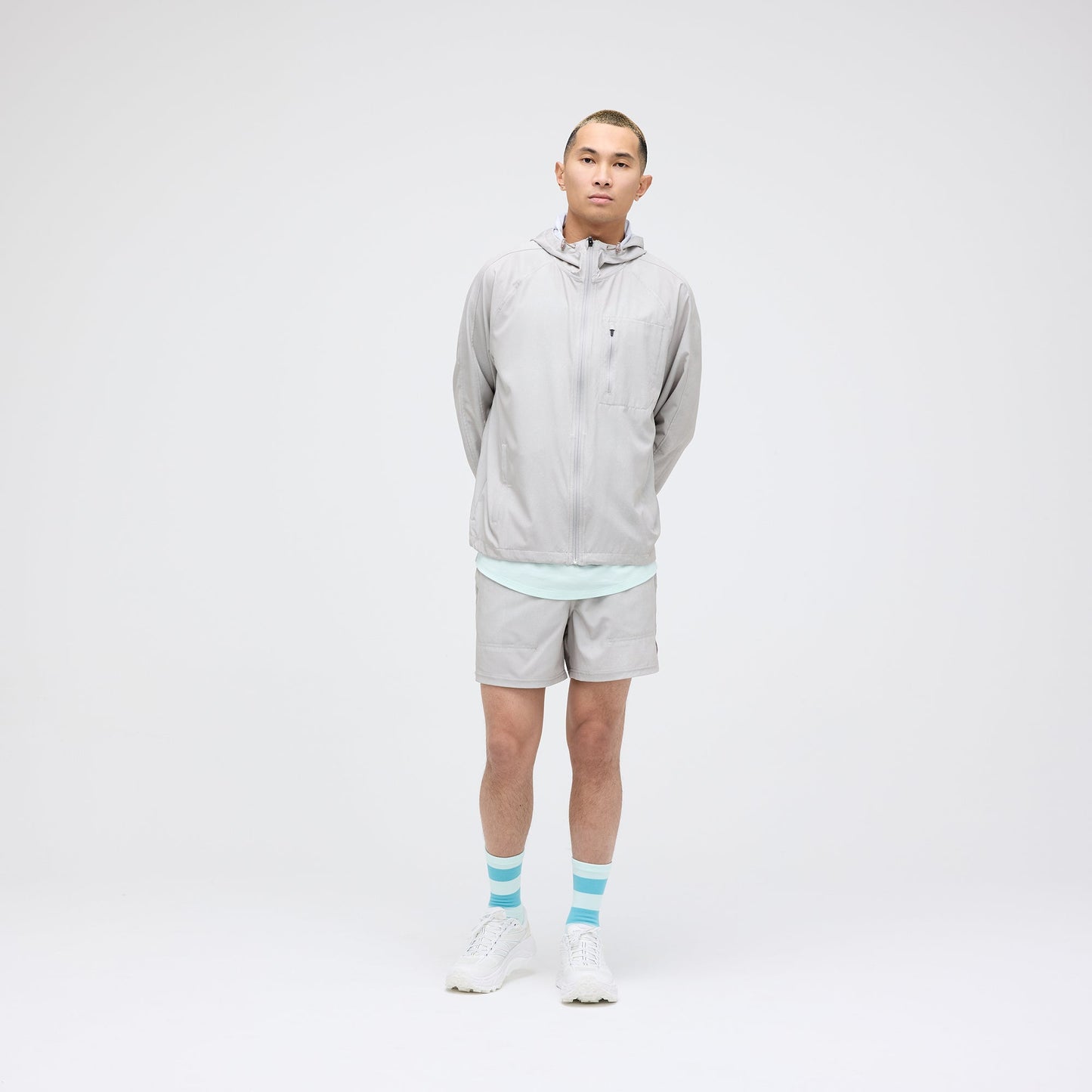 Stance Warm Up Jacket String Grey |model