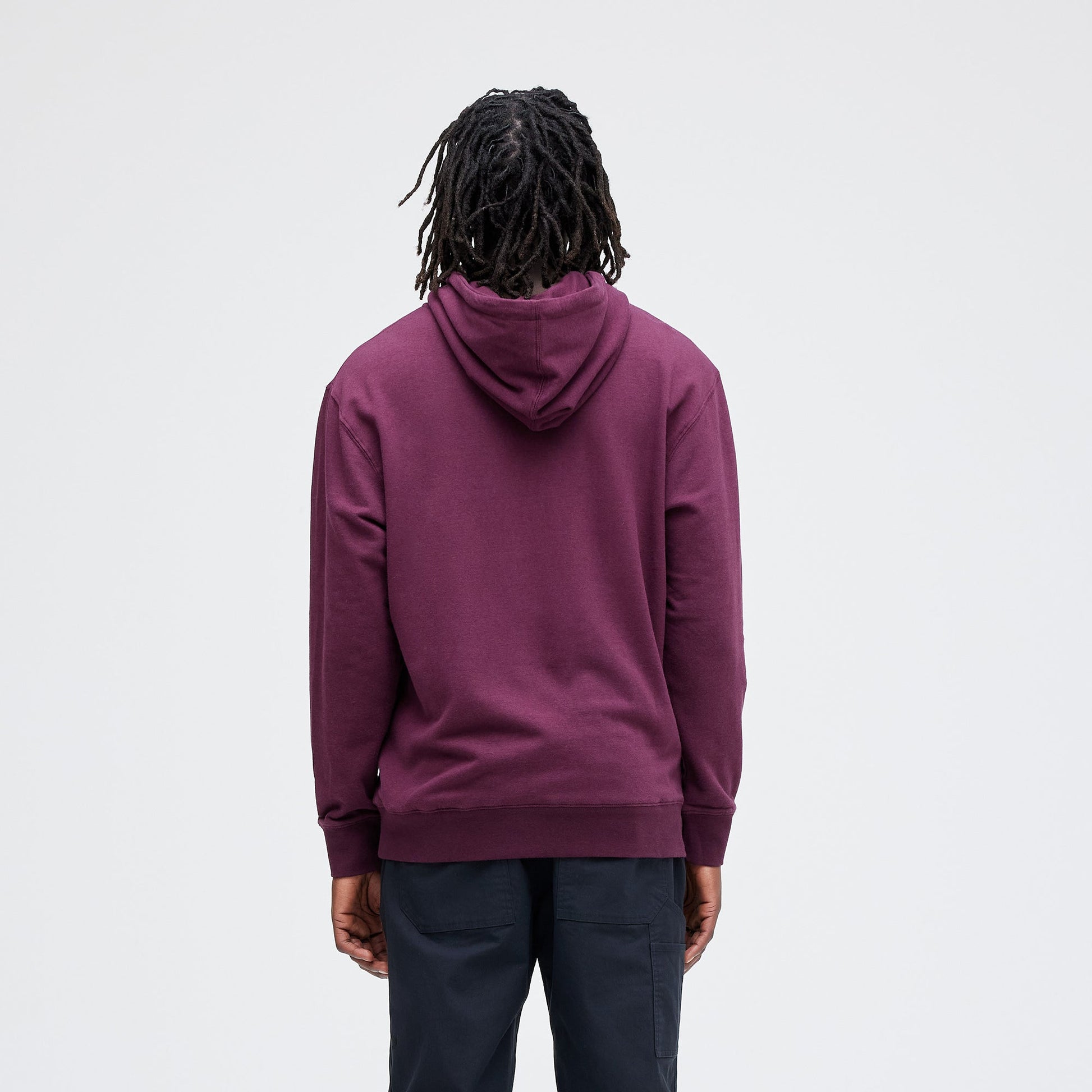 Stance Shelter Hoodie Port Wine |model