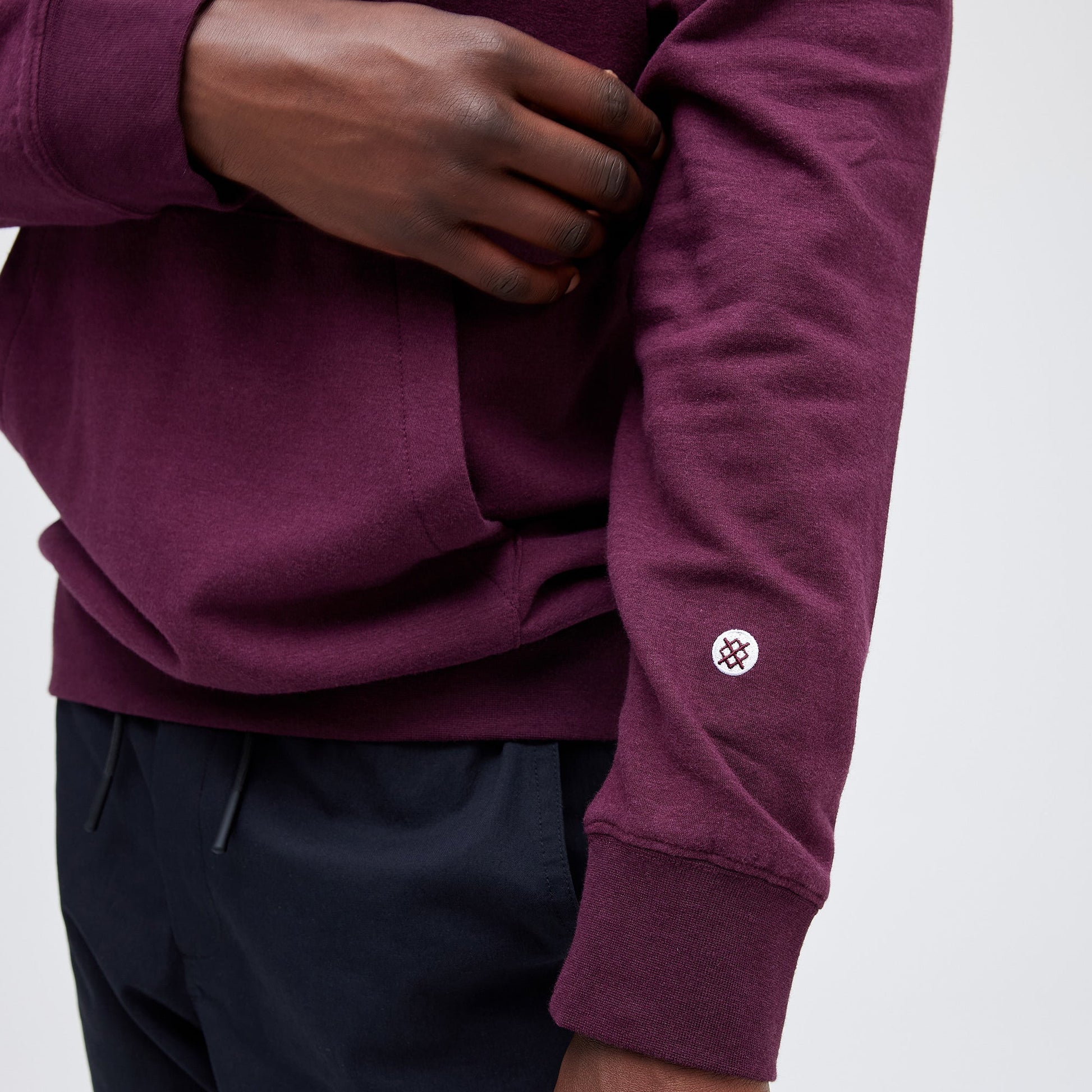 Stance Shelter Hoodie Port Wine |model