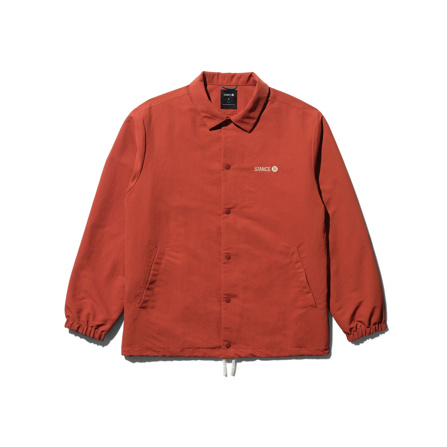 Stance Coaches Jacket Rust |model