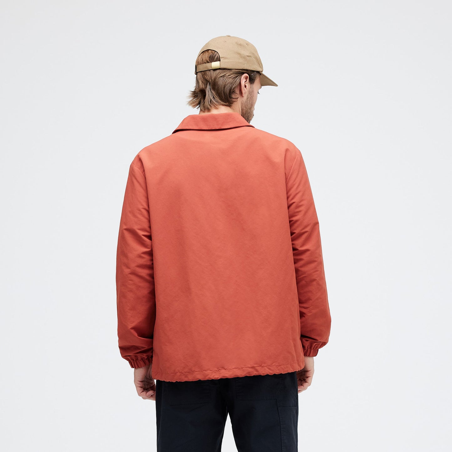 Stance Coaches Jacket Rust |model