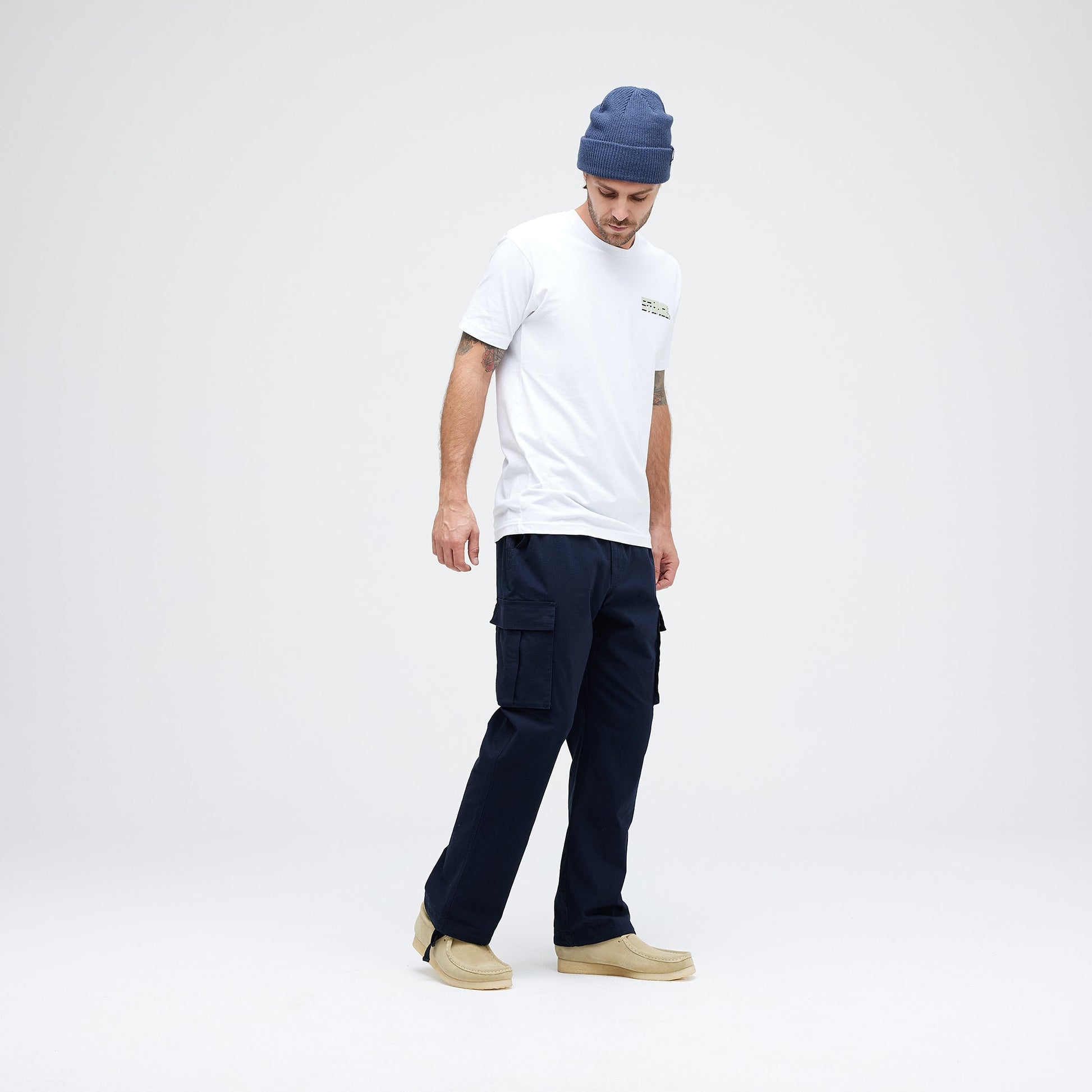 Stance Cargo Pant Dark Navy |model