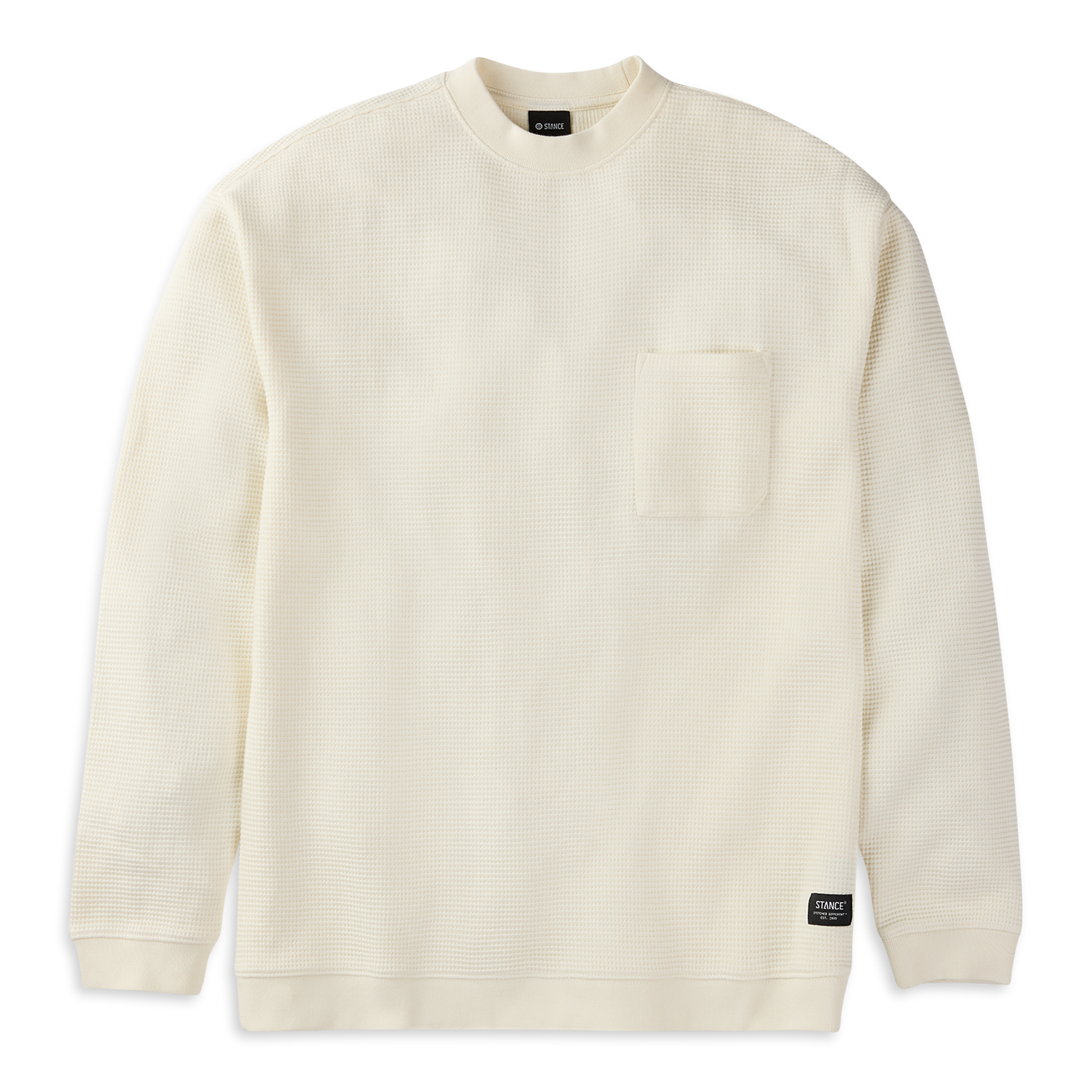 Stance Waffle Crewneck Knit Canvas 