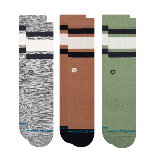 Stance Lifestyle Boyd Crew Sock 3 Pack Multi