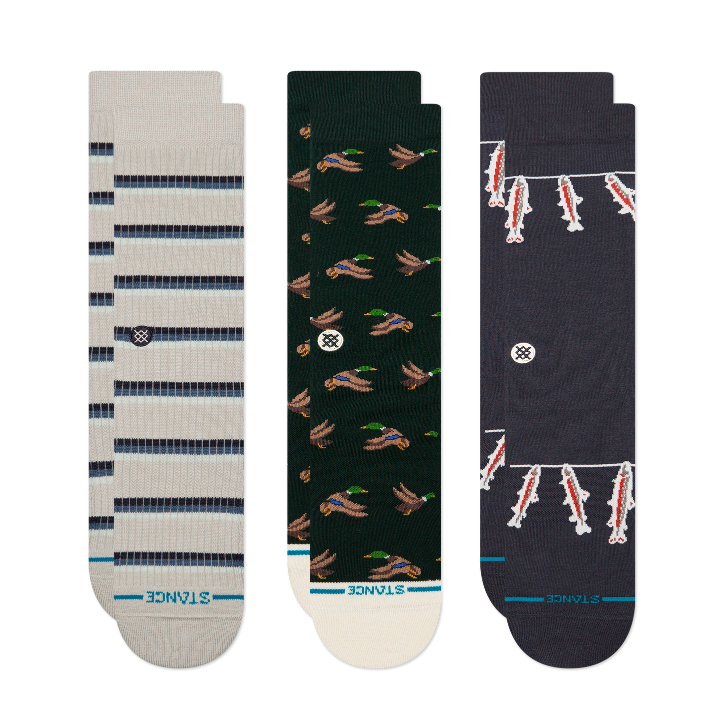 Stance Lifestyle Crew Sock 3 Pack Multi