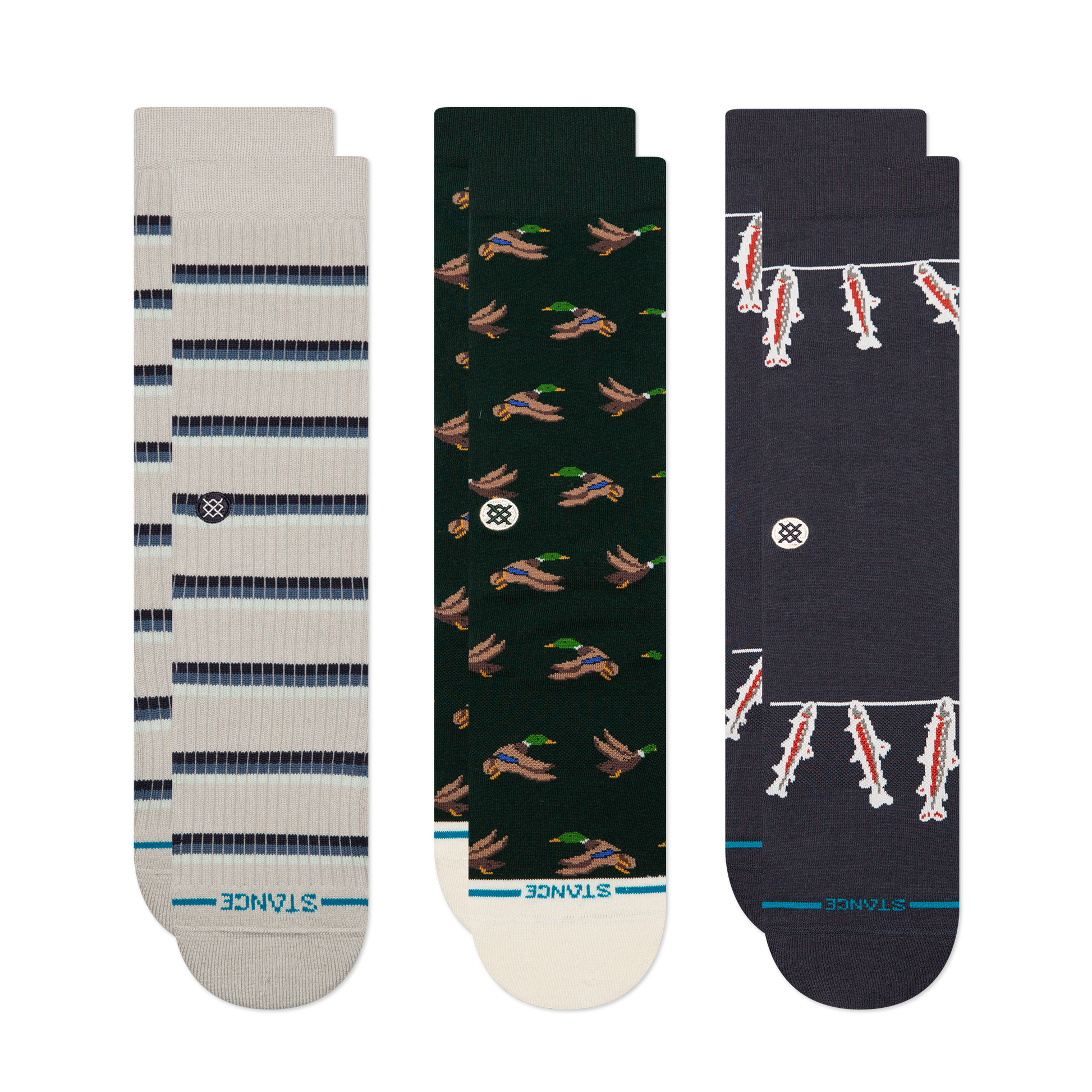 Stance Lifestyle Crew Sock 3 Pack Multi
