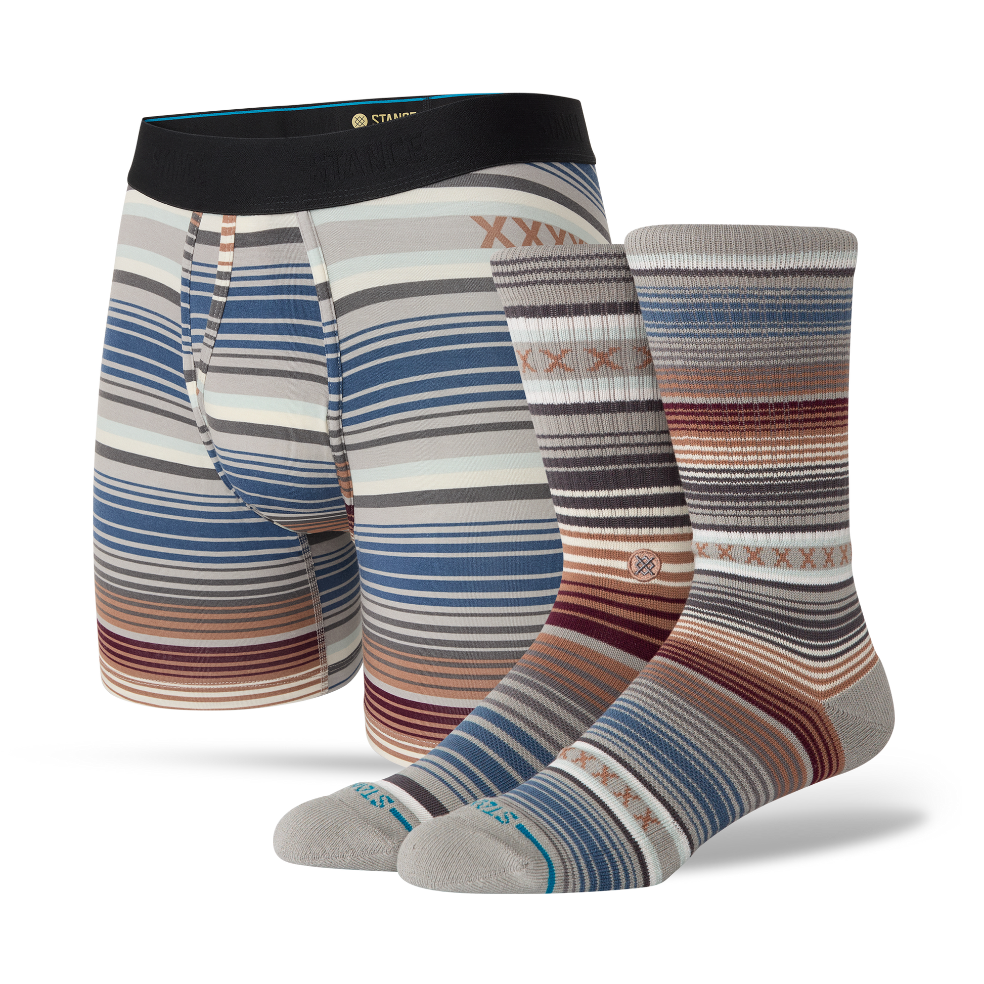 Stance Curren Wholester & Crew Sock 2 Pack Multi