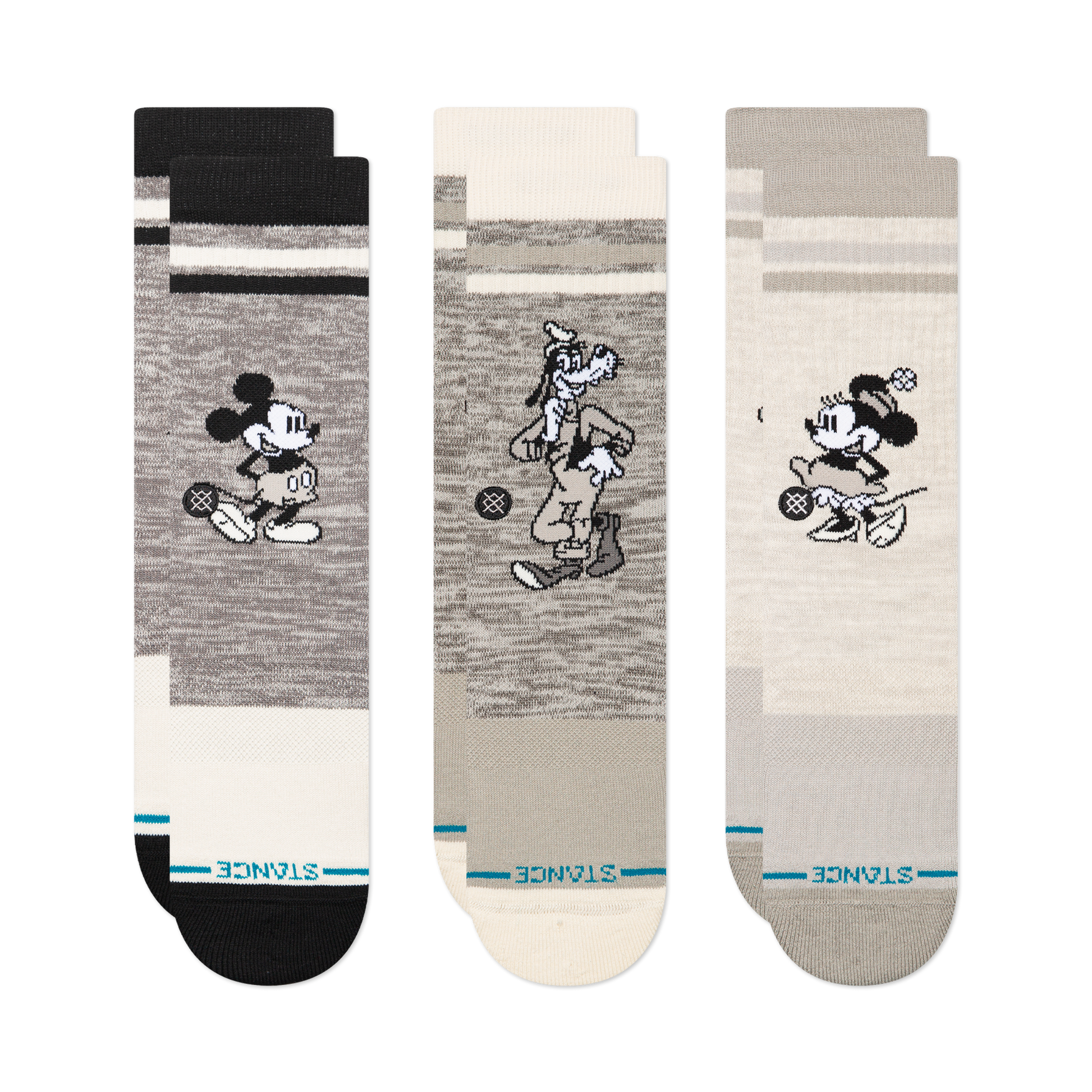 Stance Disney Mickey Crew Sock 3 Pack Multi