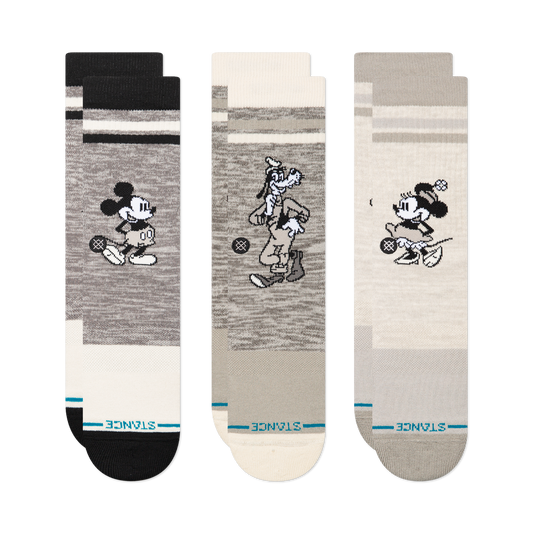 Stance Disney Mickey Crew Sock 3 Pack Multi