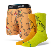 Stance Grinch Festive Boxer Brief & Crew Sock 2 Pack Multi