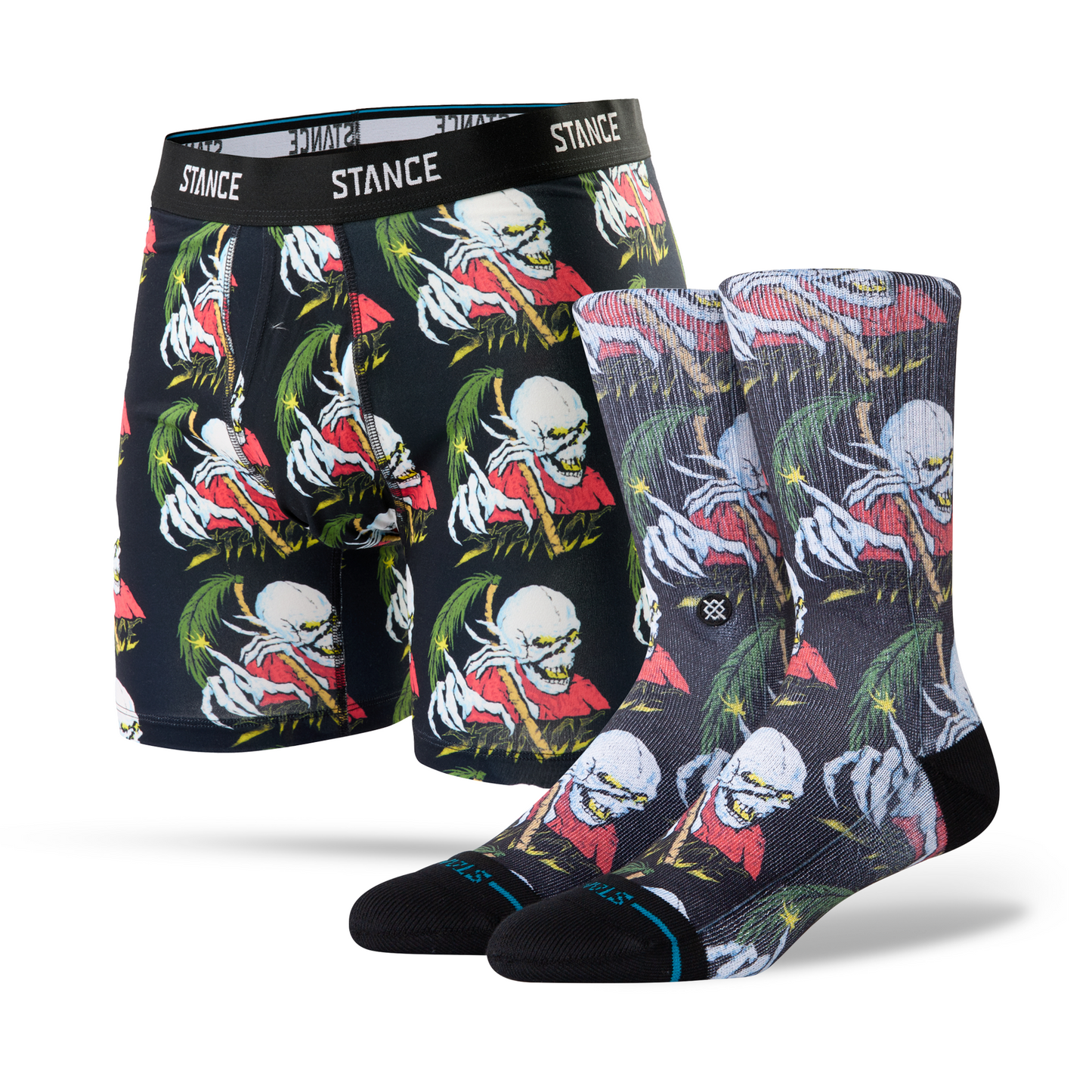 Stance Palm Slyaer Boxer Brief &amp; Crew Sock 2 Pack Black