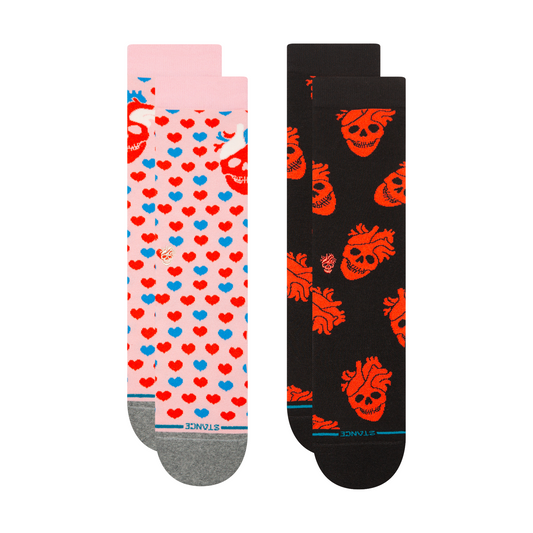 Stance Strange Love Crew Sock 2 Pack Pink