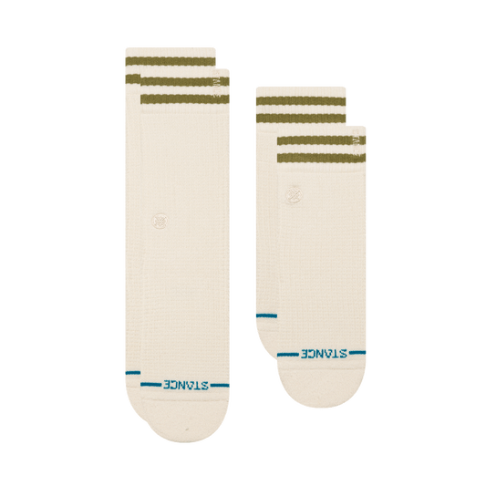 Stance Womens Waffles N Butter Crew And Quarter Sock 2 Pack Ivory
