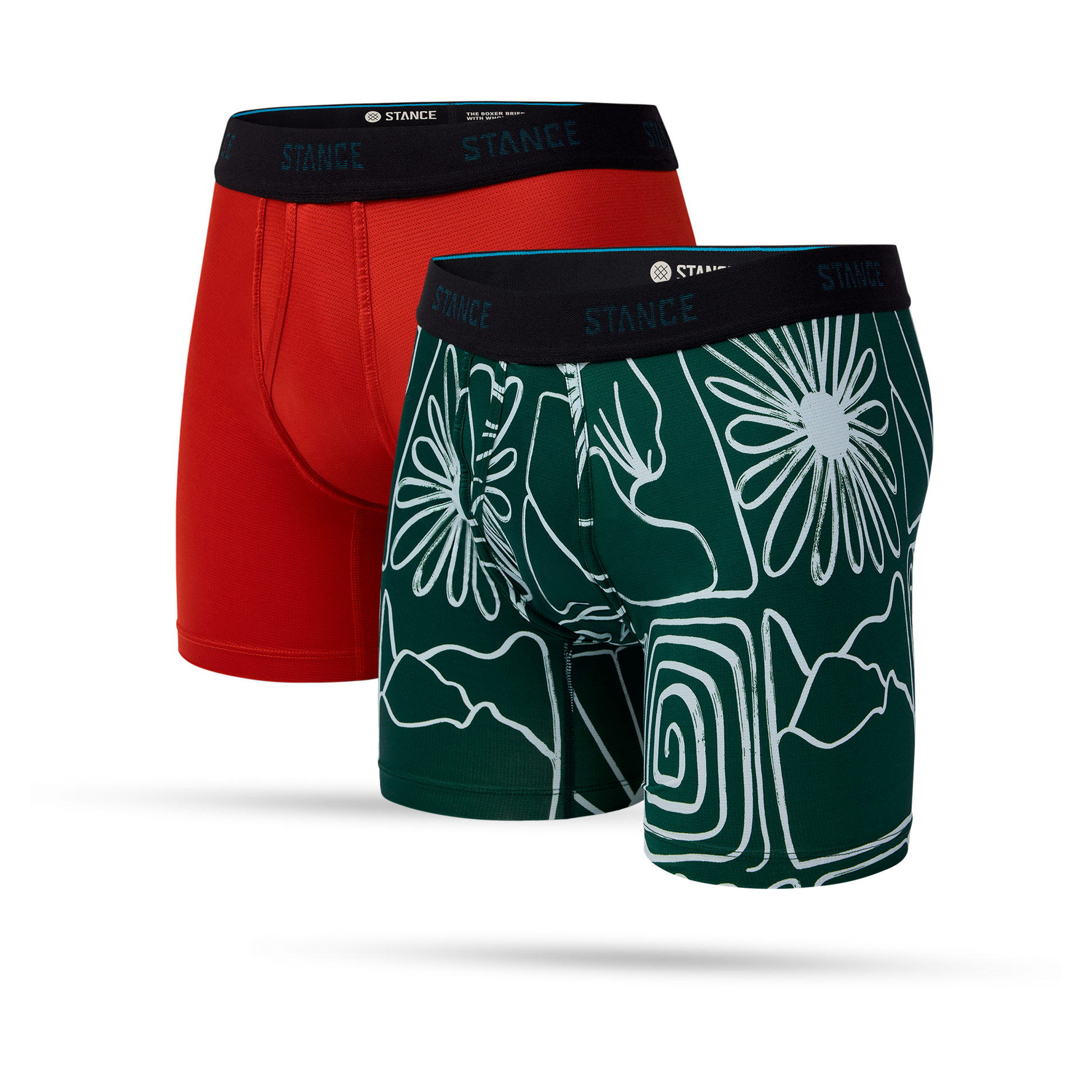 Stance Boxer Brief Wholester 2 Pack Red