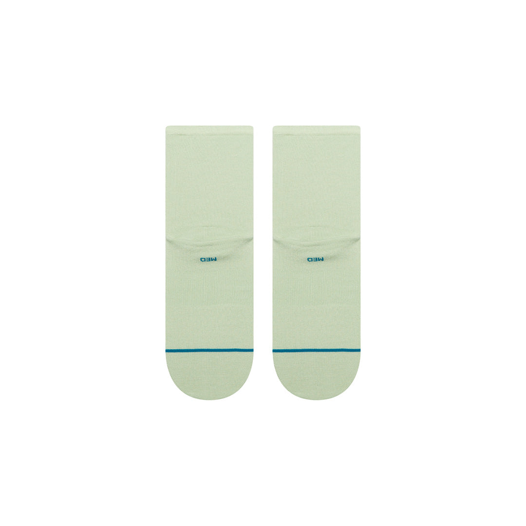 Stance Fine Rib Quarter Sock Green