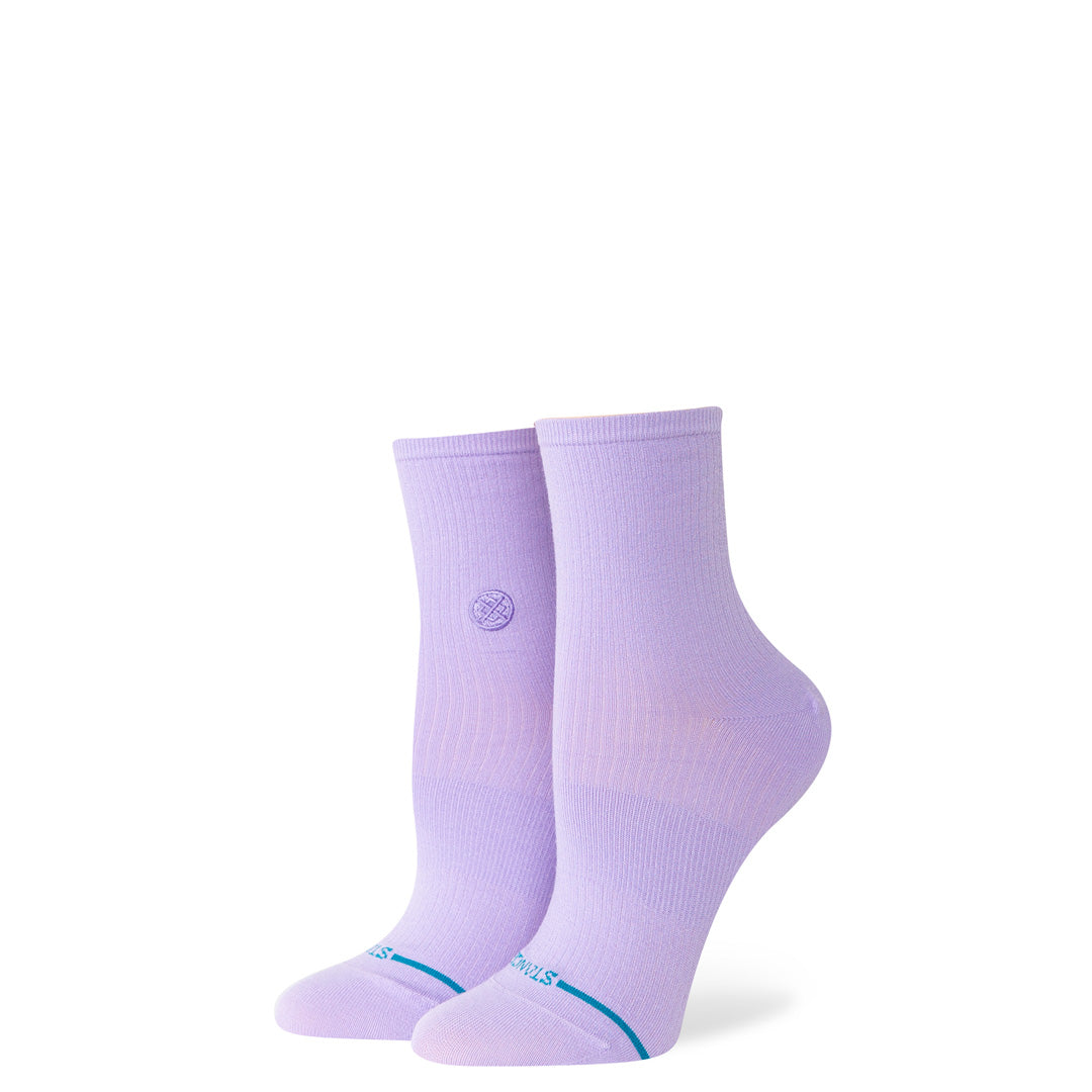Stance Fine Rib Quarter Sock Purple