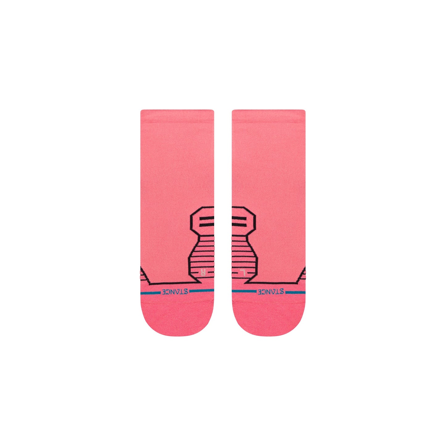 WOMENS VARIEGATED ULTRA LIGHT QUARTER SOCK