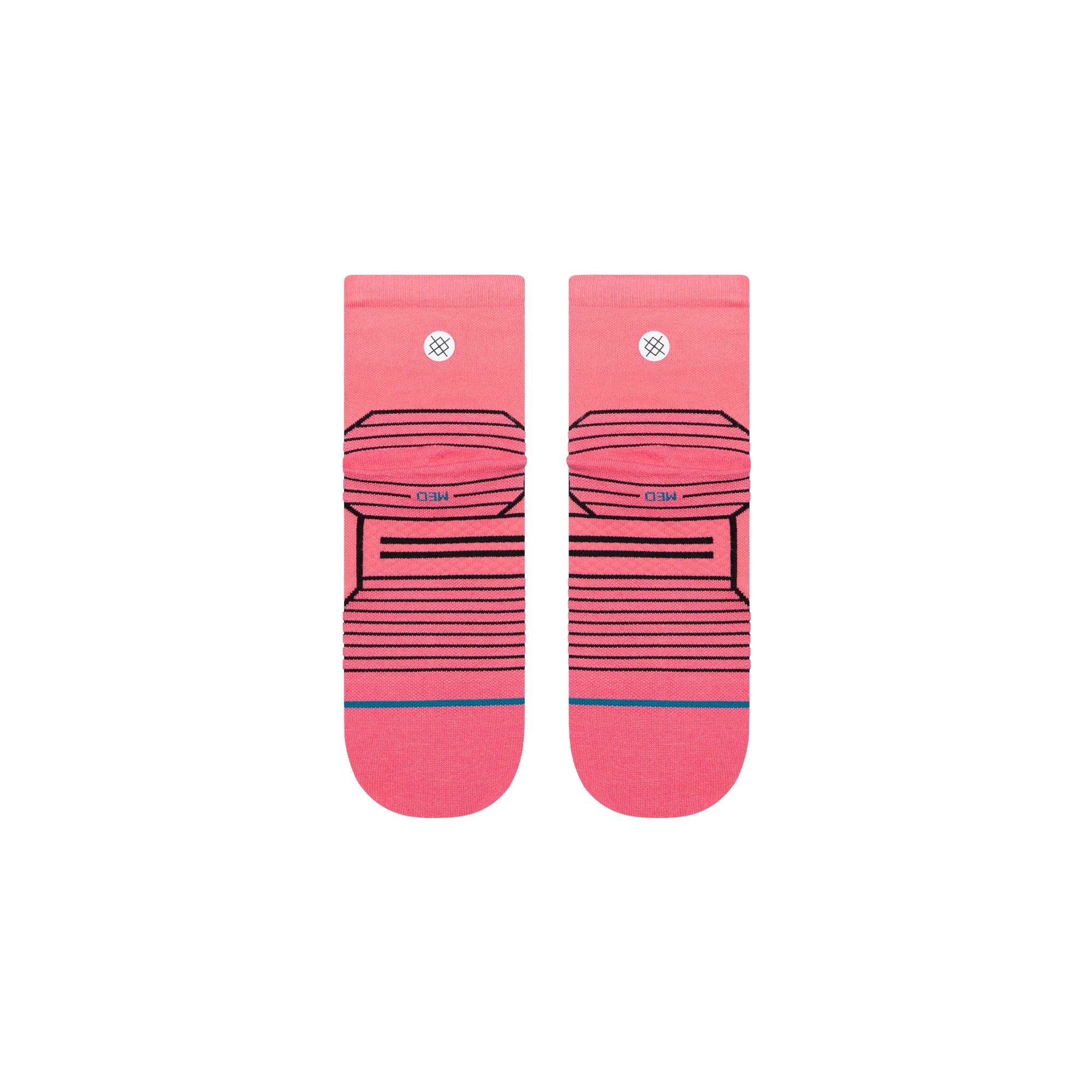 WOMENS VARIEGATED ULTRA LIGHT QUARTER SOCK