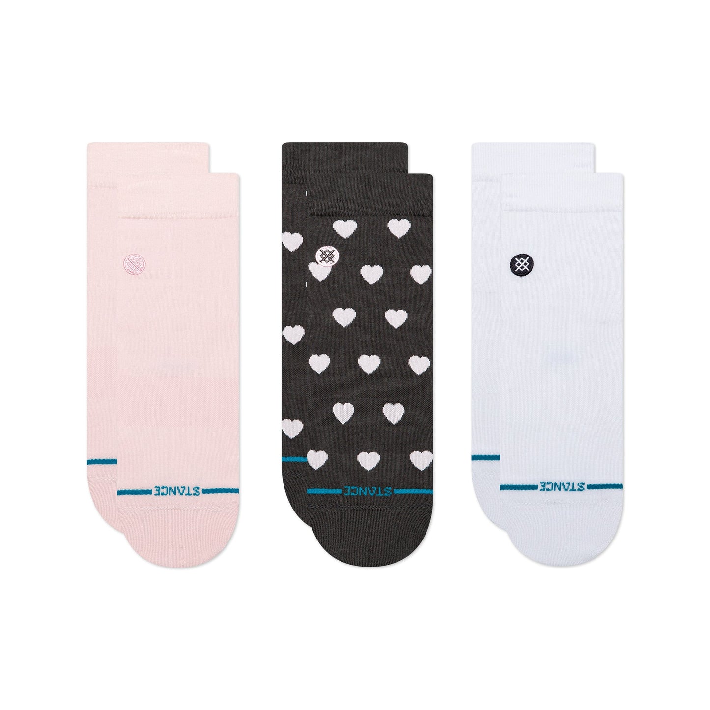 Stance Hearts Lowrider Sock 3 Pack Pink