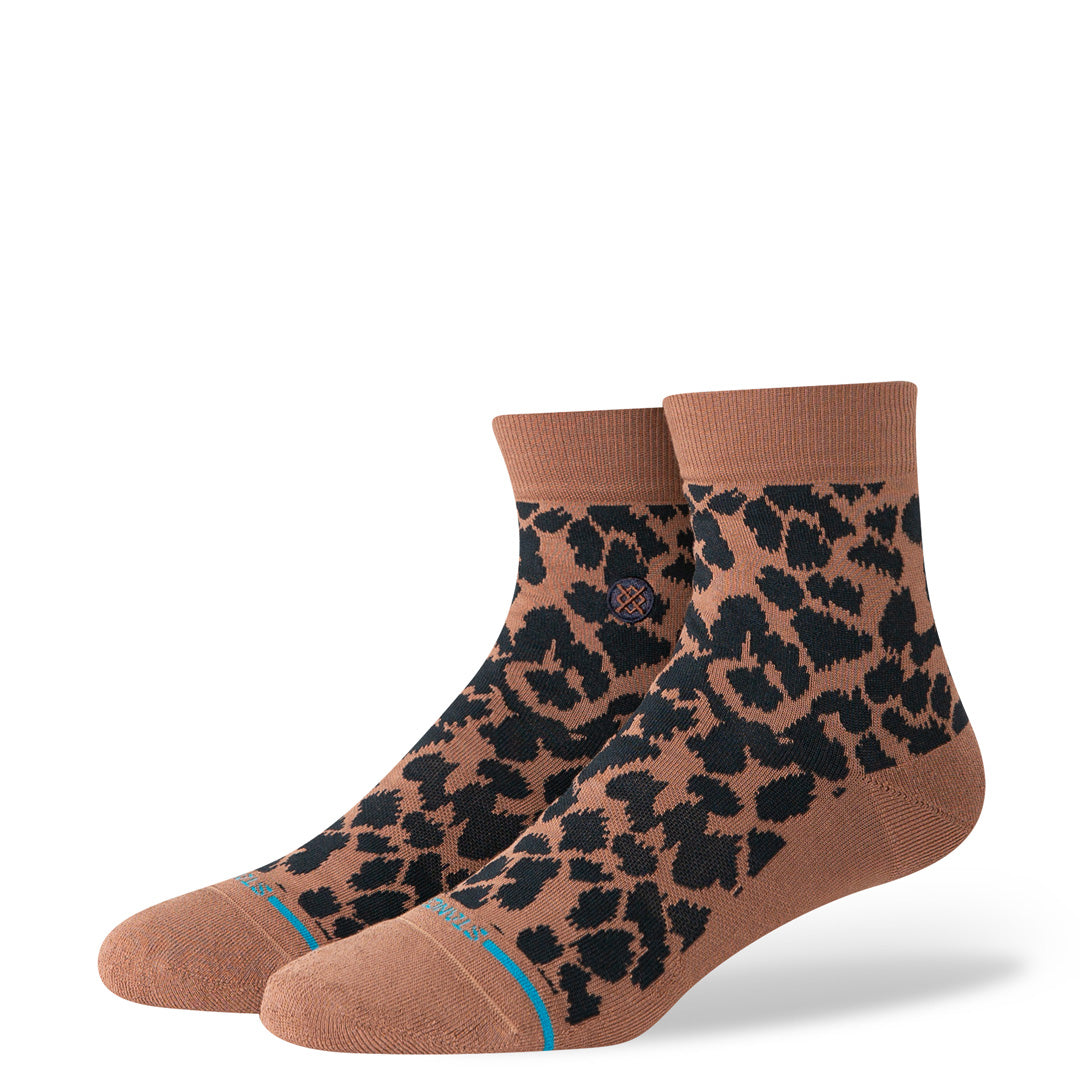 Stance Love Leopard Lowrider Sock Brown