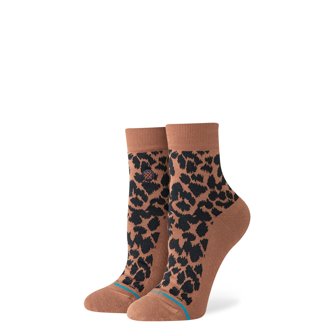 Stance Love Leopard Lowrider Sock Brown