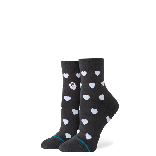 Stance Hearts Lowrider Sock Charcoal