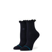 Stance Ruffle Icon Quarter Sock Black