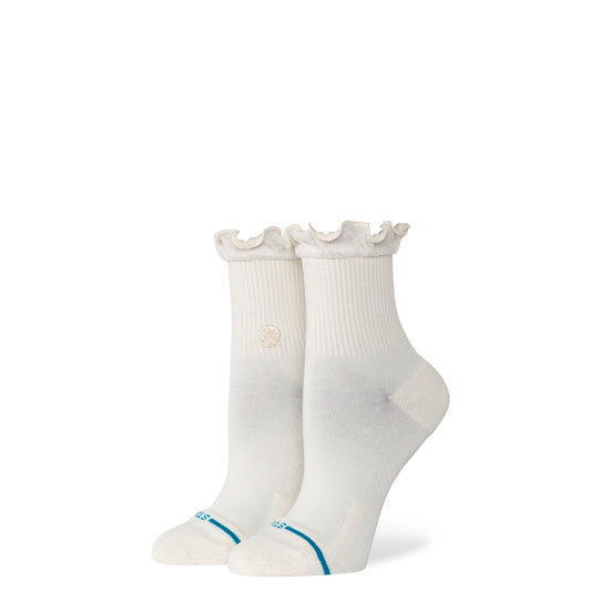 Stance Ruffle Icon Quarter Sock Ivory