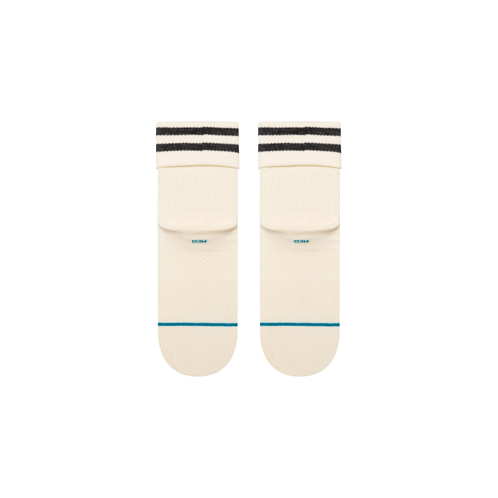 Stance Roll Cuff Quarter Sock Canvas