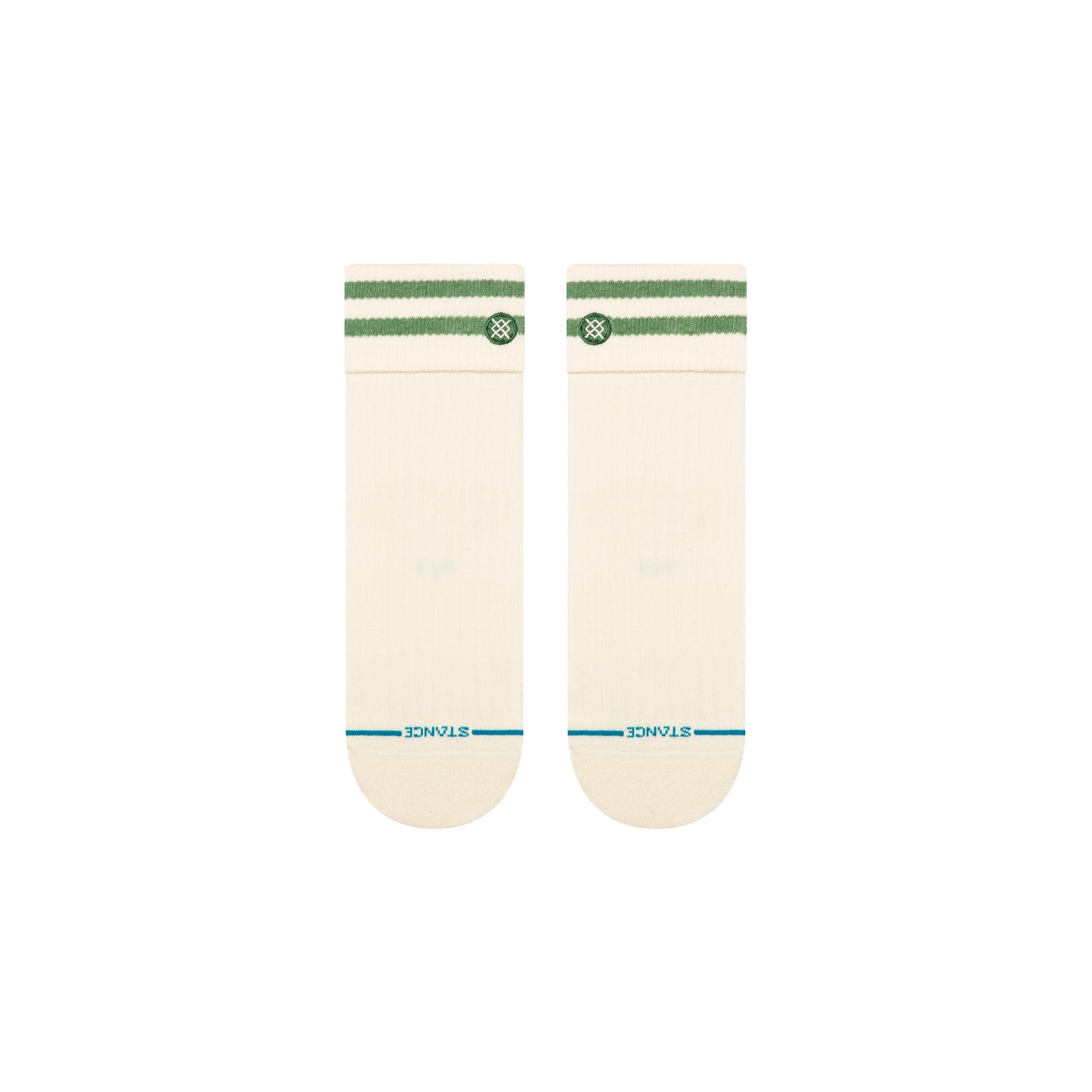 Stance Roll Cuff Quarter Sock Green