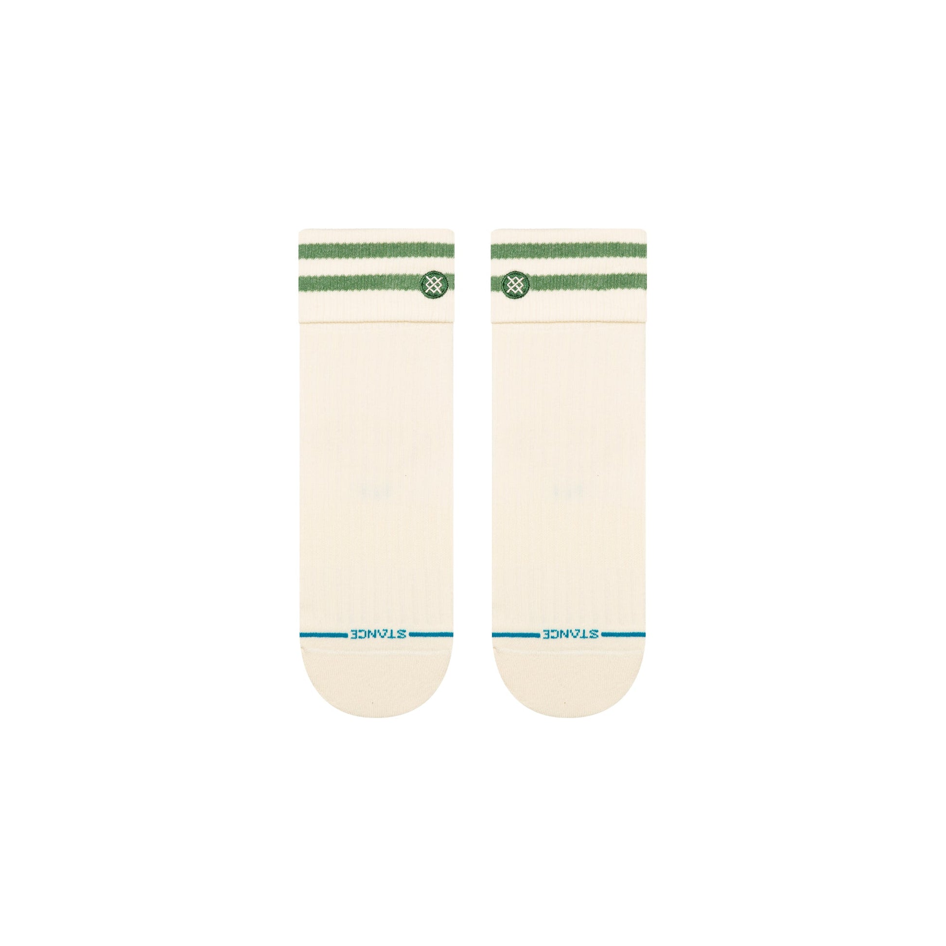 Stance Roll Cuff Quarter Sock Green