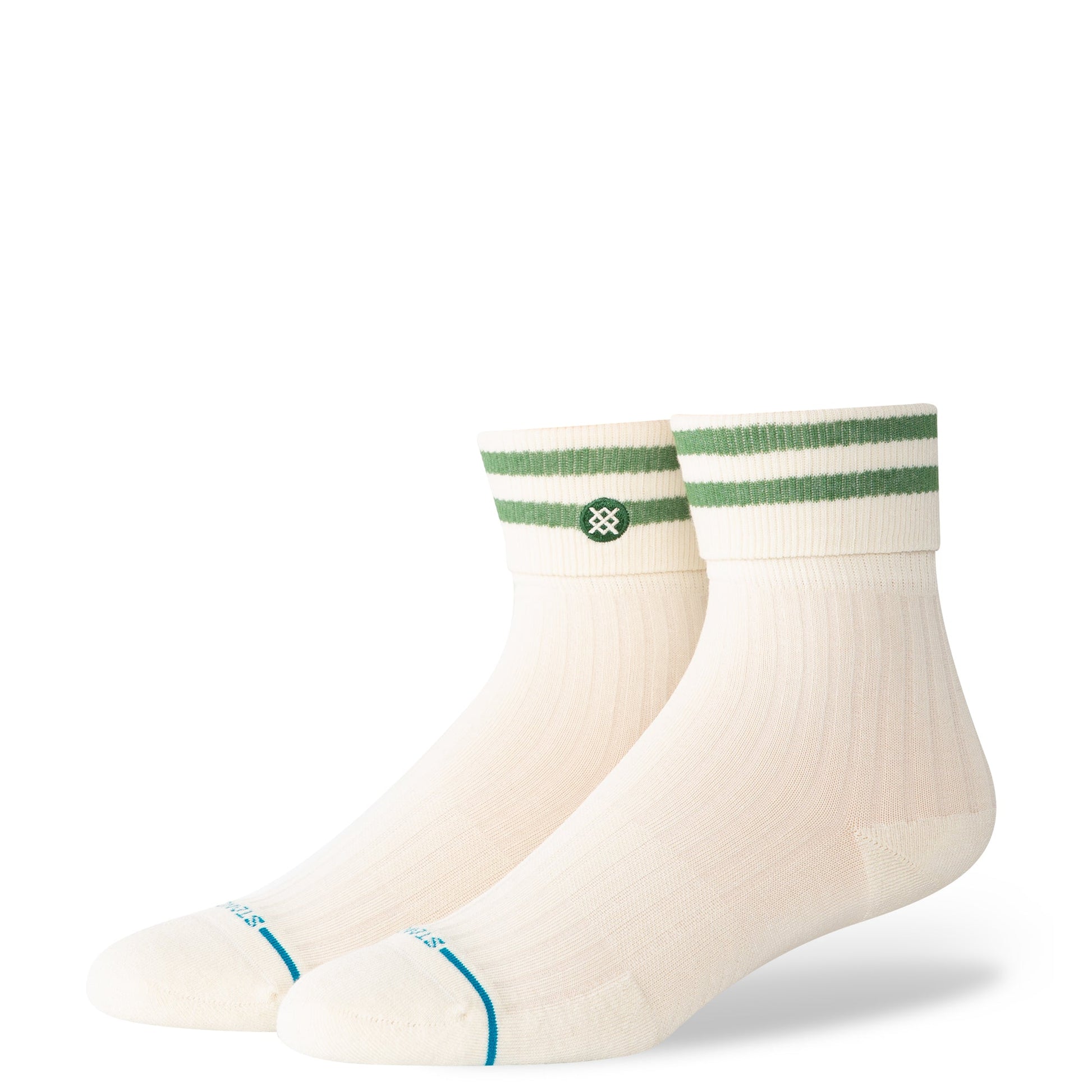 Stance Roll Cuff Quarter Sock Green