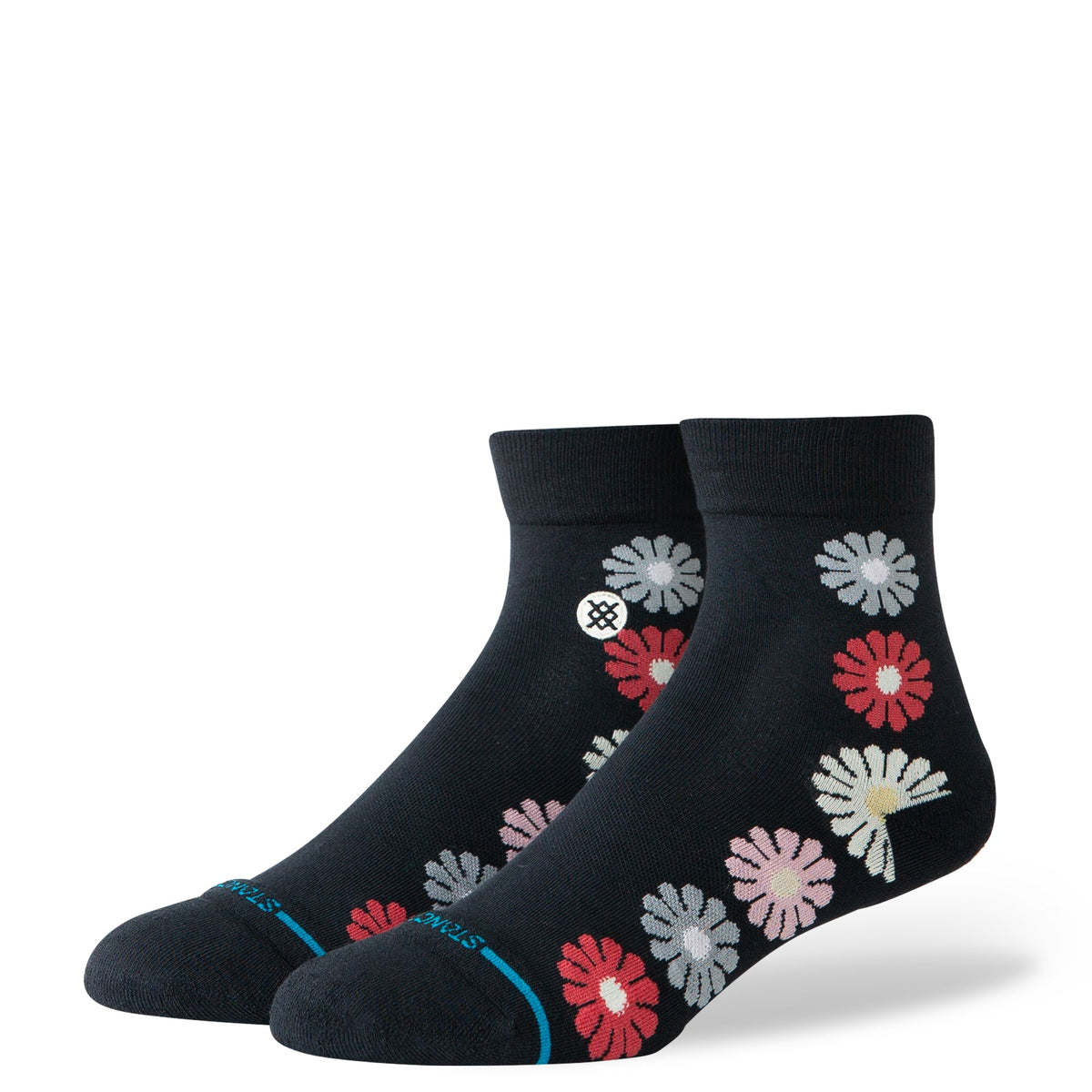 Stance | Daisies Quarter Sock Black