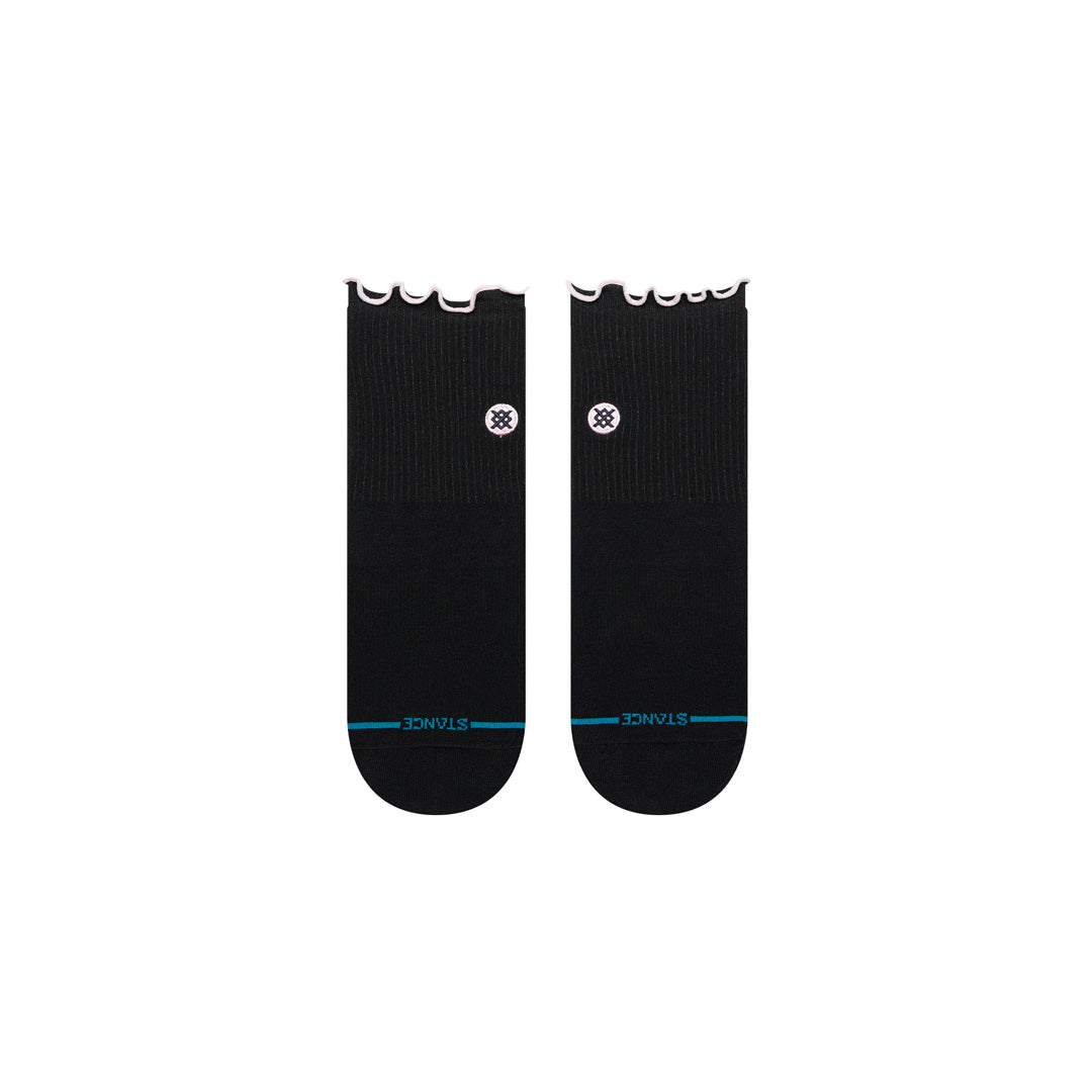 Stance Pop Ruffle Icon Quarter Sock Black