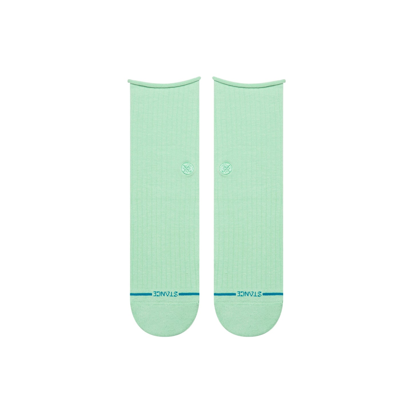 Rolled Cuff Quarter Sock Jade