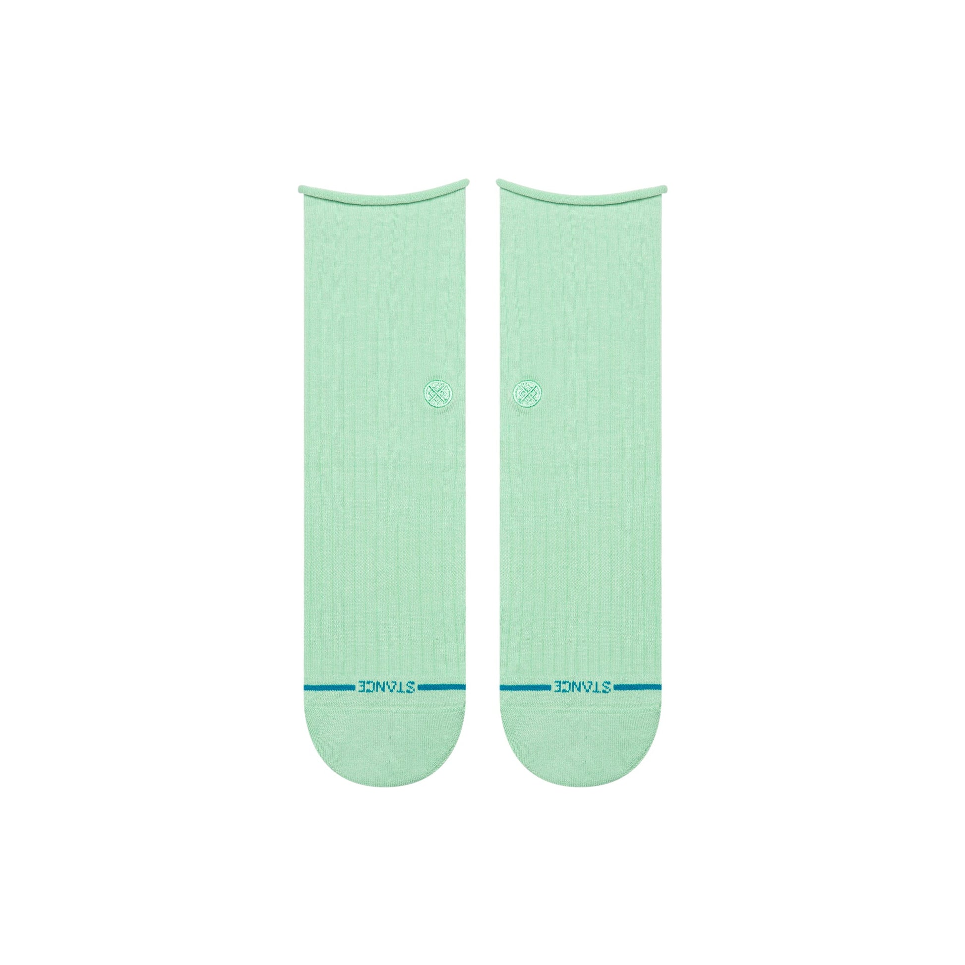 Rolled Cuff Quarter Sock Jade