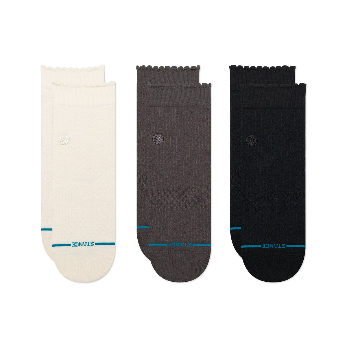 DAINTY QUARTER SOCK SOCK 3 PACK