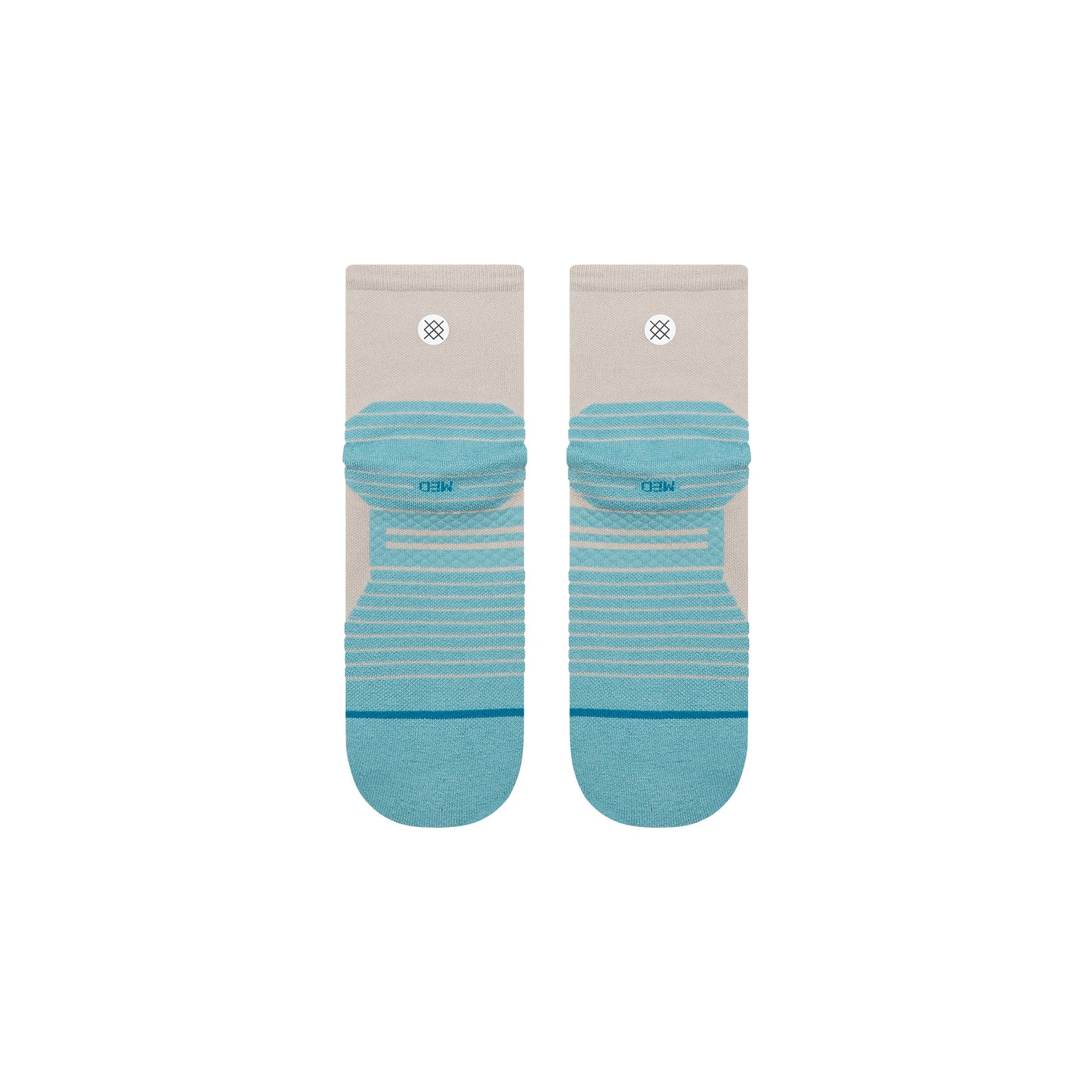 Stance Two Tone Light Quarter Sock Light Blue