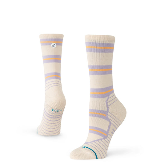 Stance Beam Stripe Mid Crew Sock Oatmeal