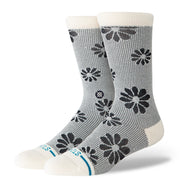 Stance Floral Stitch Crew Sock Ivory