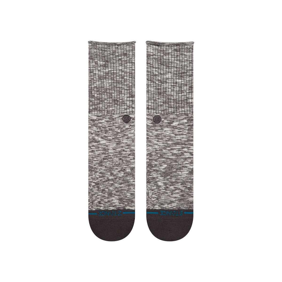 Stance | Rolled Slub Crew Sock Dark Grey