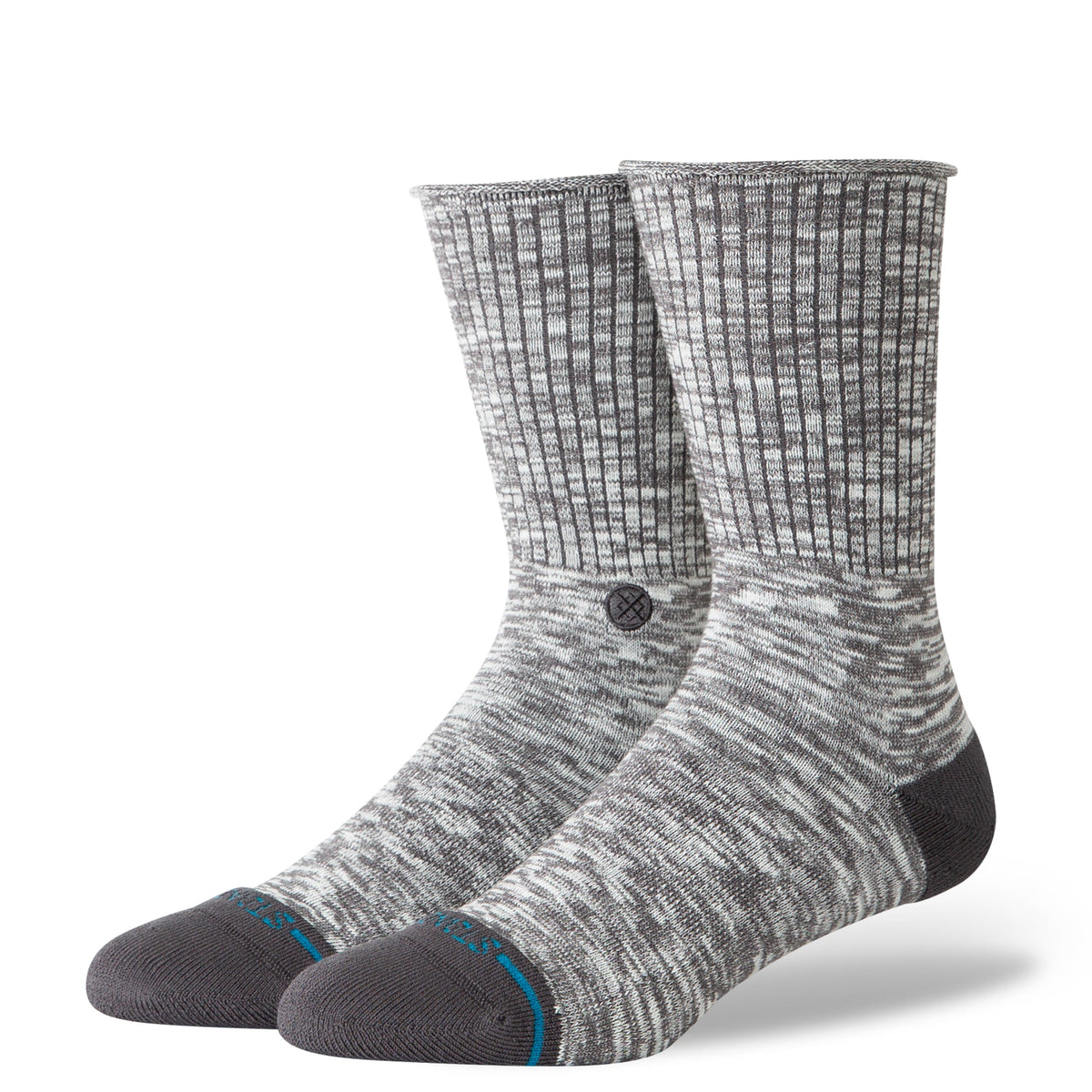 Stance | Rolled Slub Crew Sock Dark Grey