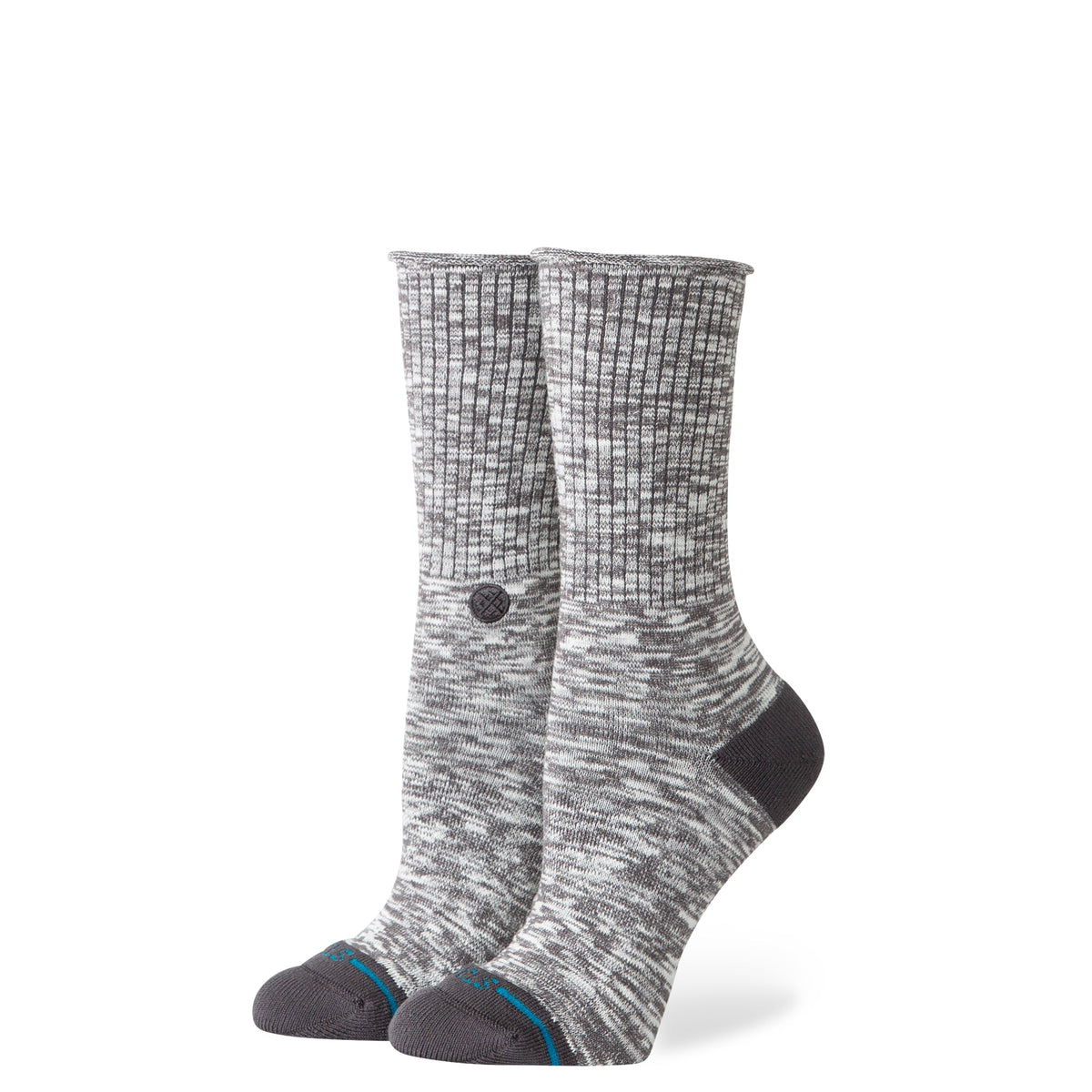 Stance | Rolled Slub Crew Sock Dark Grey