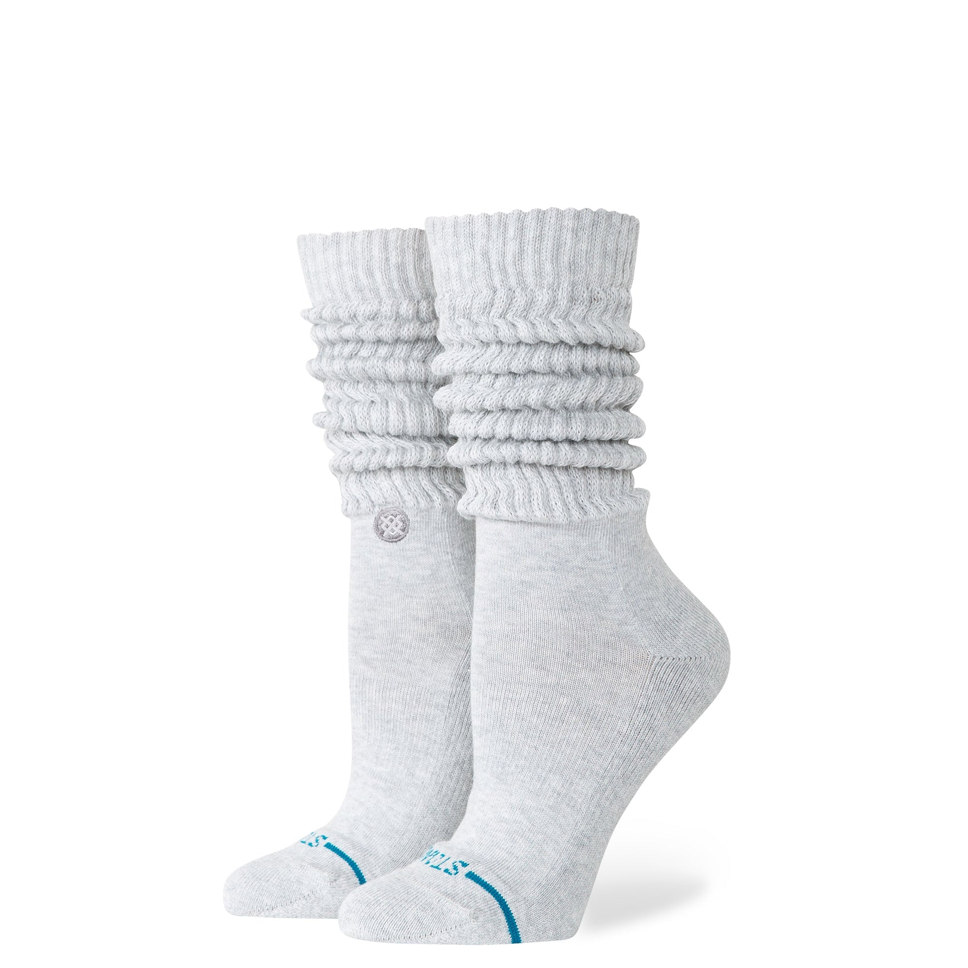 Stance Womens Icon Slouch Crew Sock Heather Grey