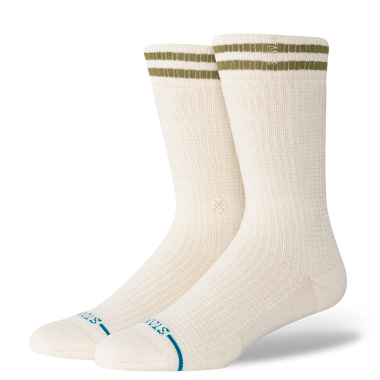 Stance Waffles N Butter Crew Sock Ivory