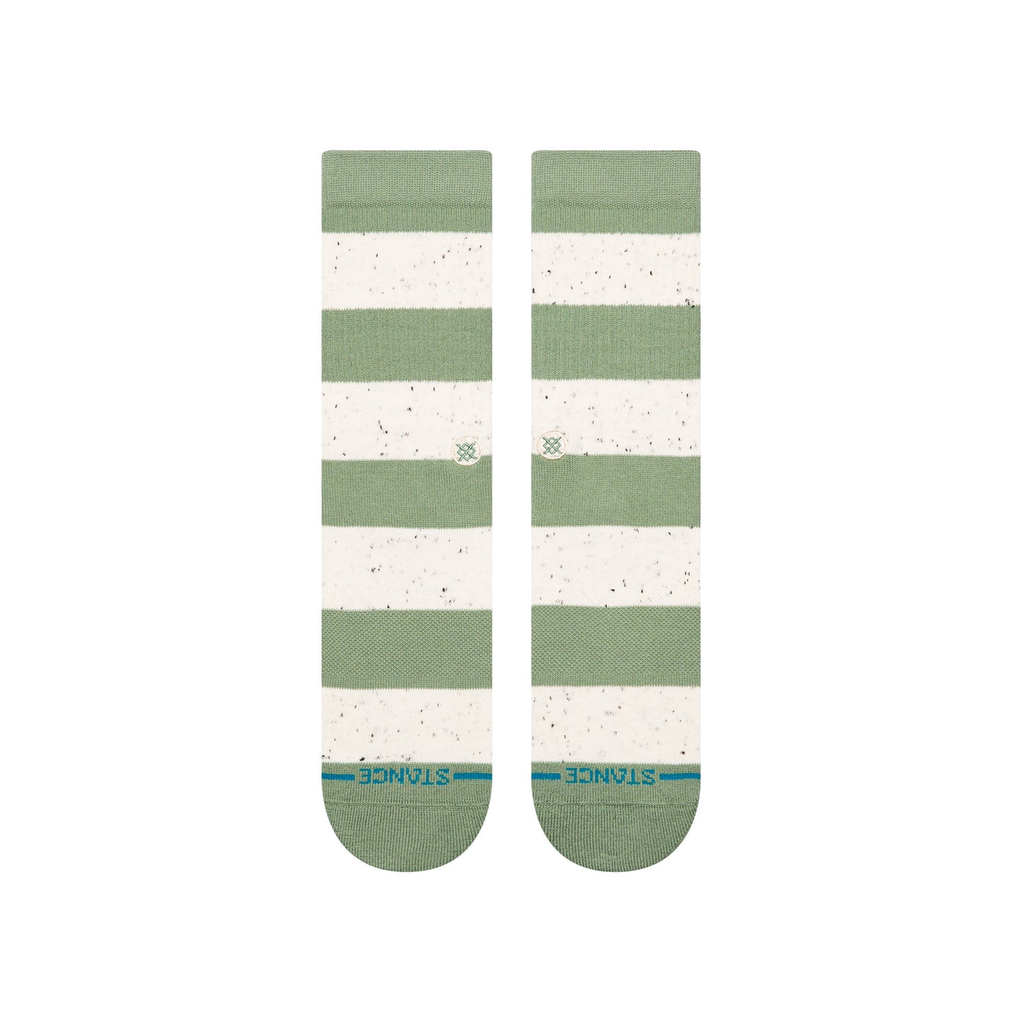 Stance Womens Nep Stripe Crew Sock Green