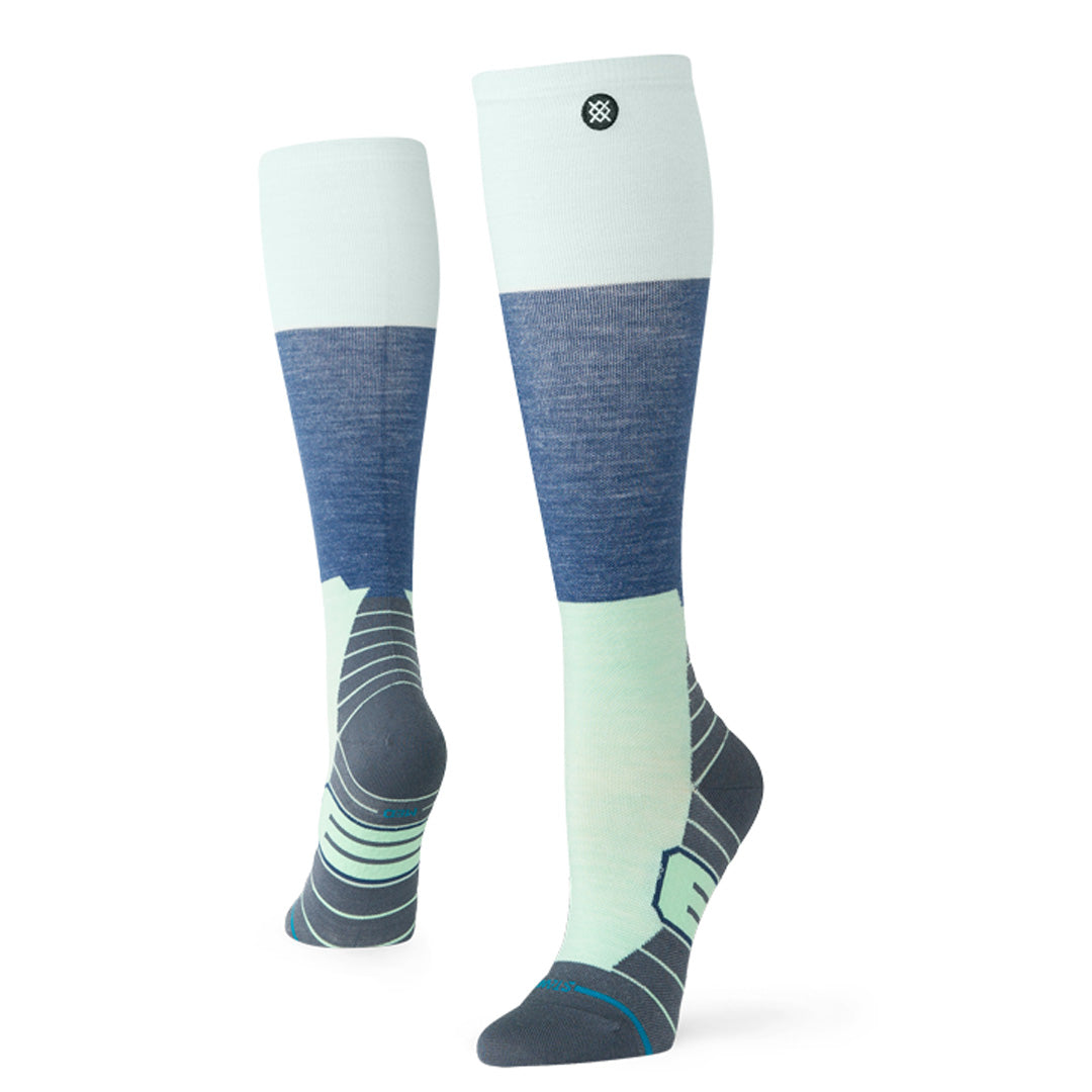 Stance | Womens Blocked Ultra Light Wool Snow Sock Light Blue