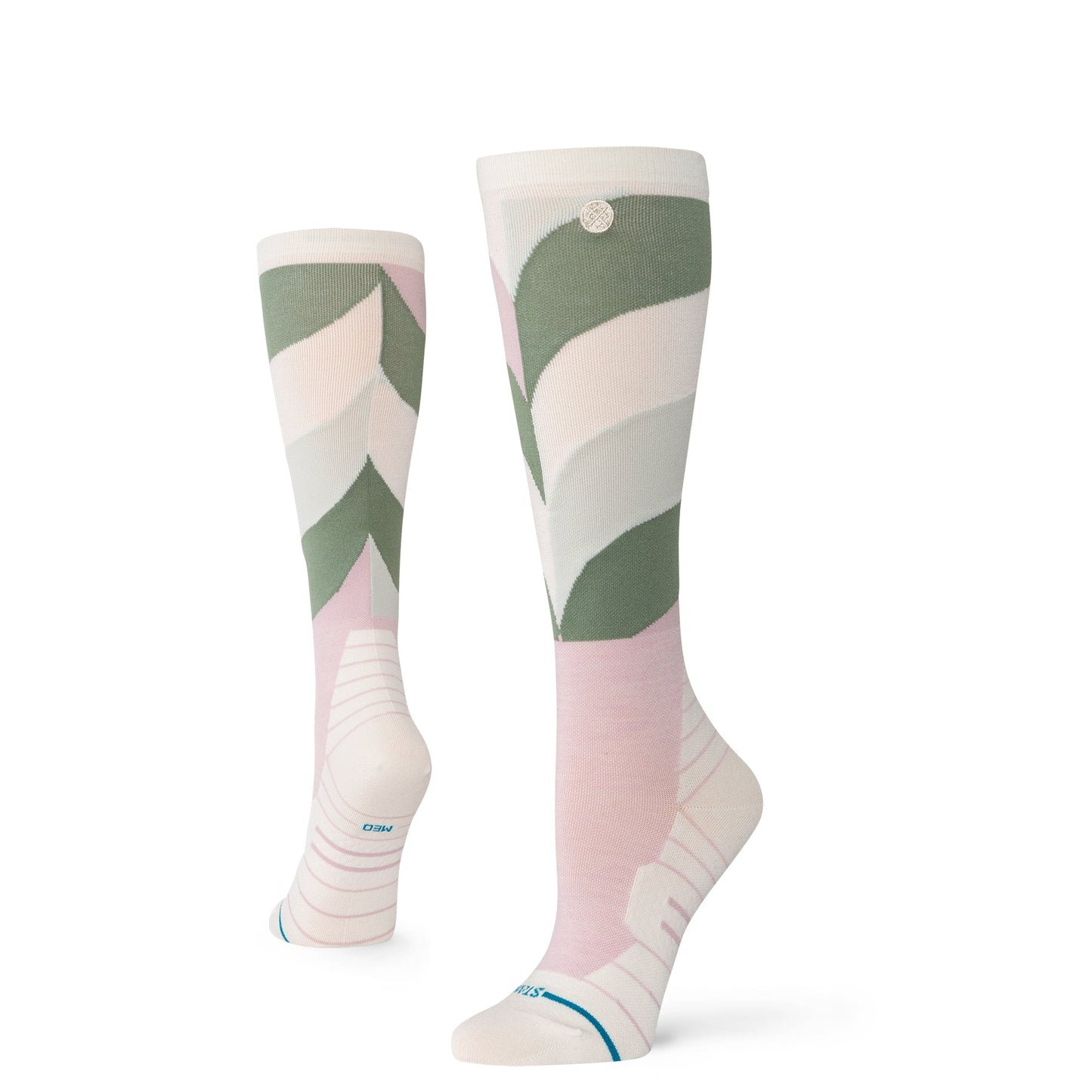 Stance Womens Geo Petals Ultra Light Wool Snow Sock Lilac